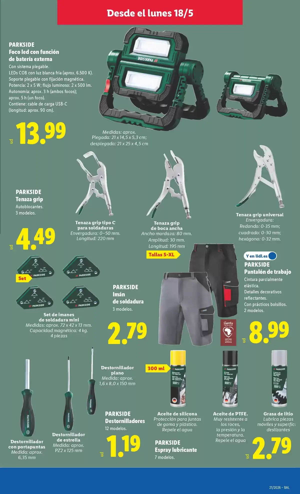 Offres Lidl Espagne de 18 à 24 mai 2026 Offres du bazar - Lidl - Espagne - 18 mai 2026 – 24 mai 2026 - Page 17