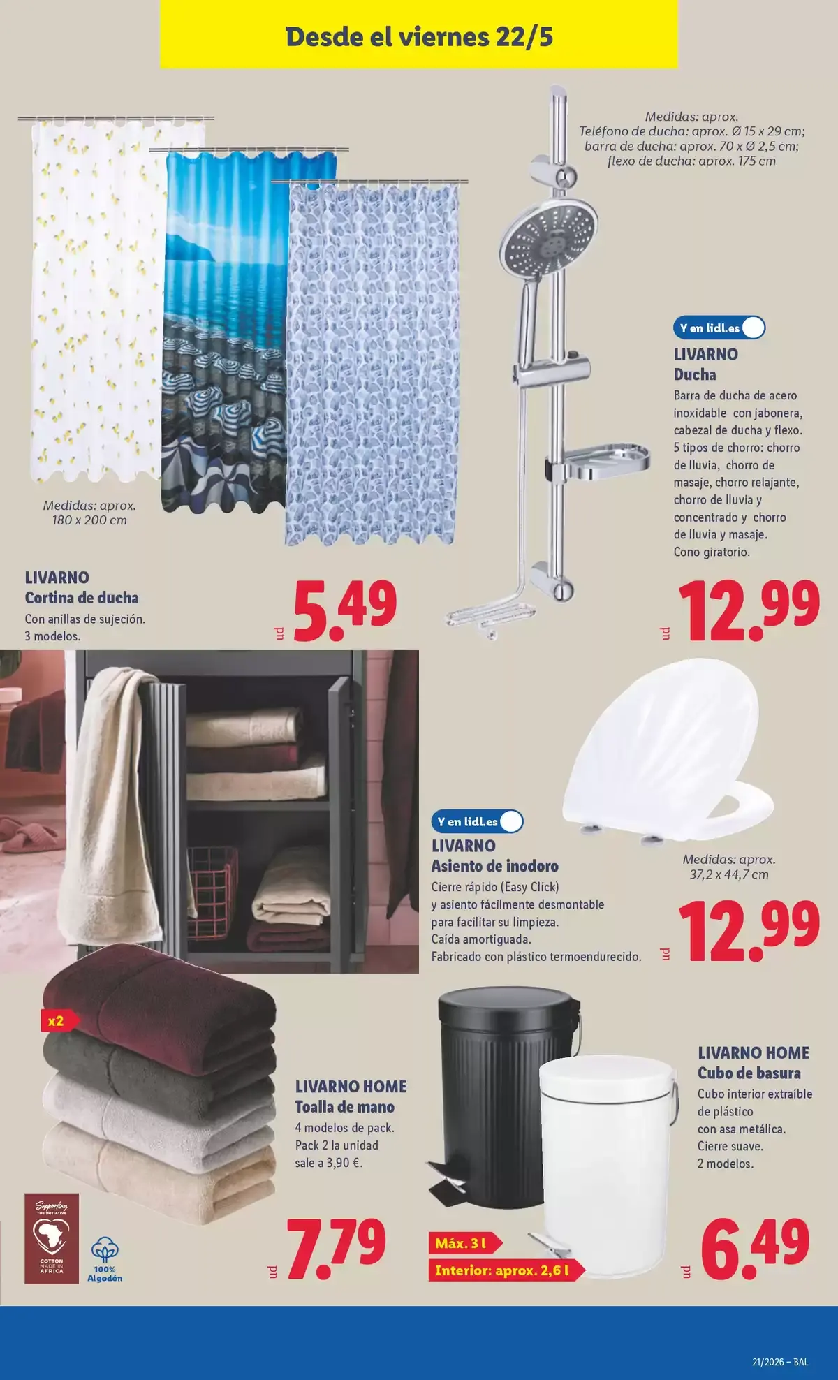 Offres Lidl Espagne de 18 à 24 mai 2026 Offres du bazar - Lidl - Espagne - 18 mai 2026 – 24 mai 2026 - Page 29