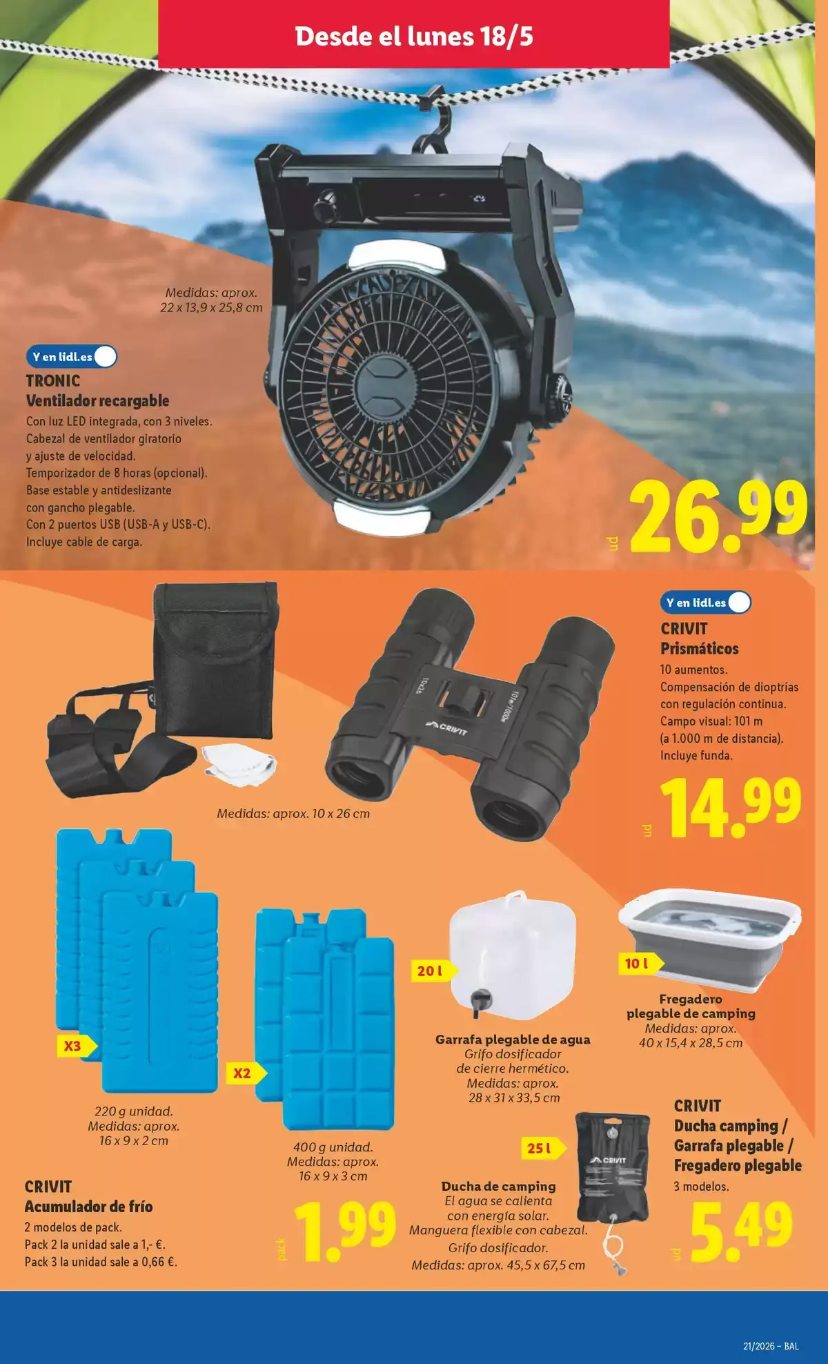 Offres Lidl Espagne de 18 à 24 mai 2026 Offres du bazar - Lidl - Espagne - 18 mai 2026 – 24 mai 2026 - Page 11