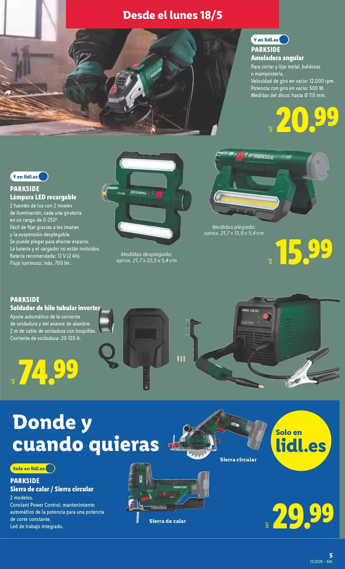 Offres Lidl Espagne de 18 à 24 mai 2026 Offres du bazar - Lidl - Espagne - 18 mai 2026 – 24 mai 2026 - Page 15