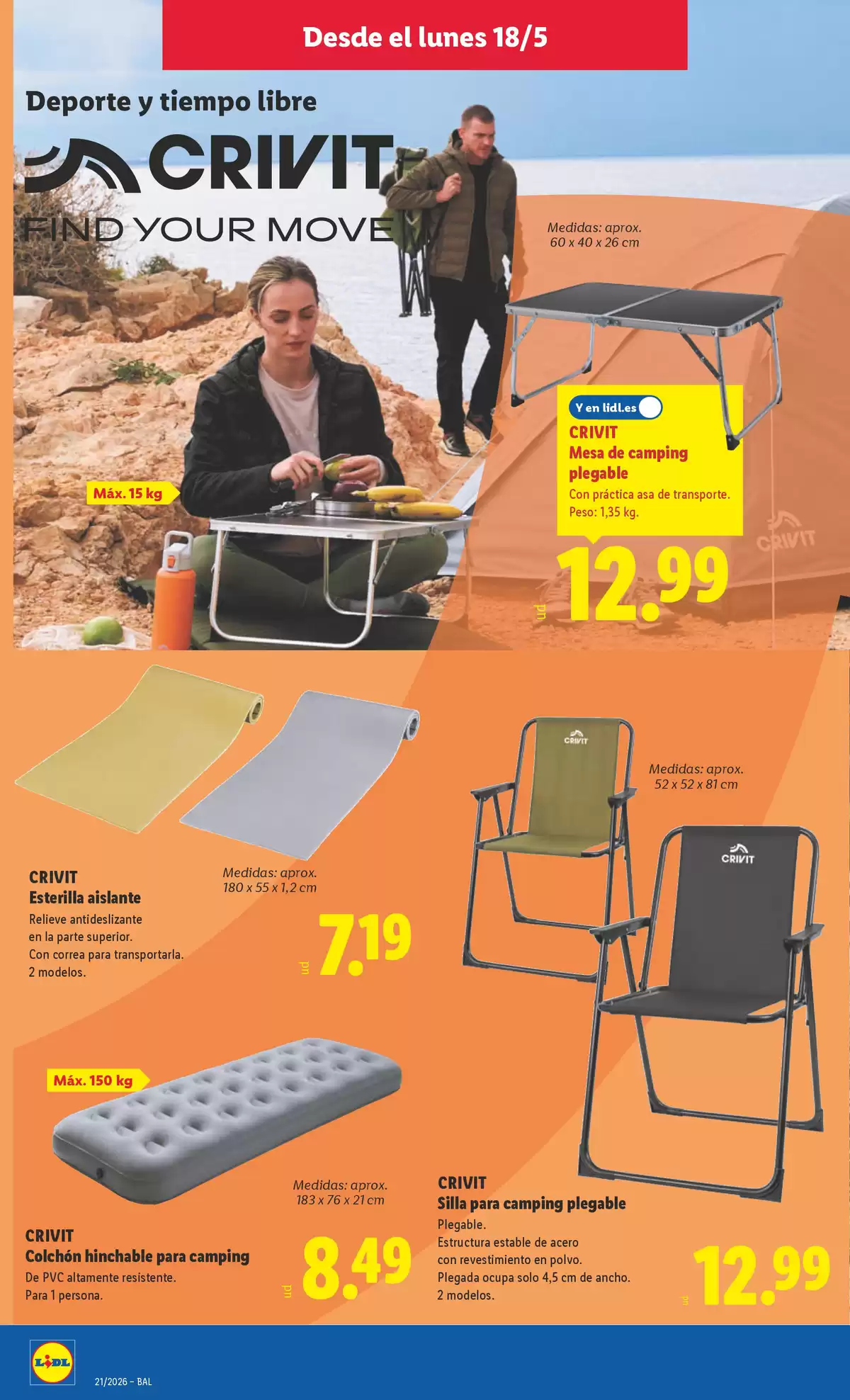 Offres Lidl Espagne de 18 à 24 mai 2026 Offres du bazar - Lidl - Espagne - 18 mai 2026 – 24 mai 2026 - Page 8