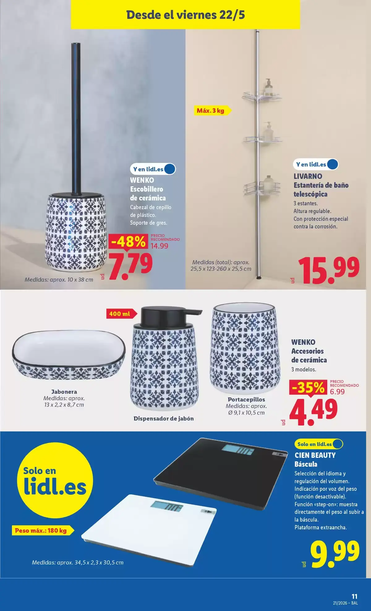 Offres Lidl Espagne de 18 à 24 mai 2026 Offres du bazar - Lidl - Espagne - 18 mai 2026 – 24 mai 2026 - Page 27