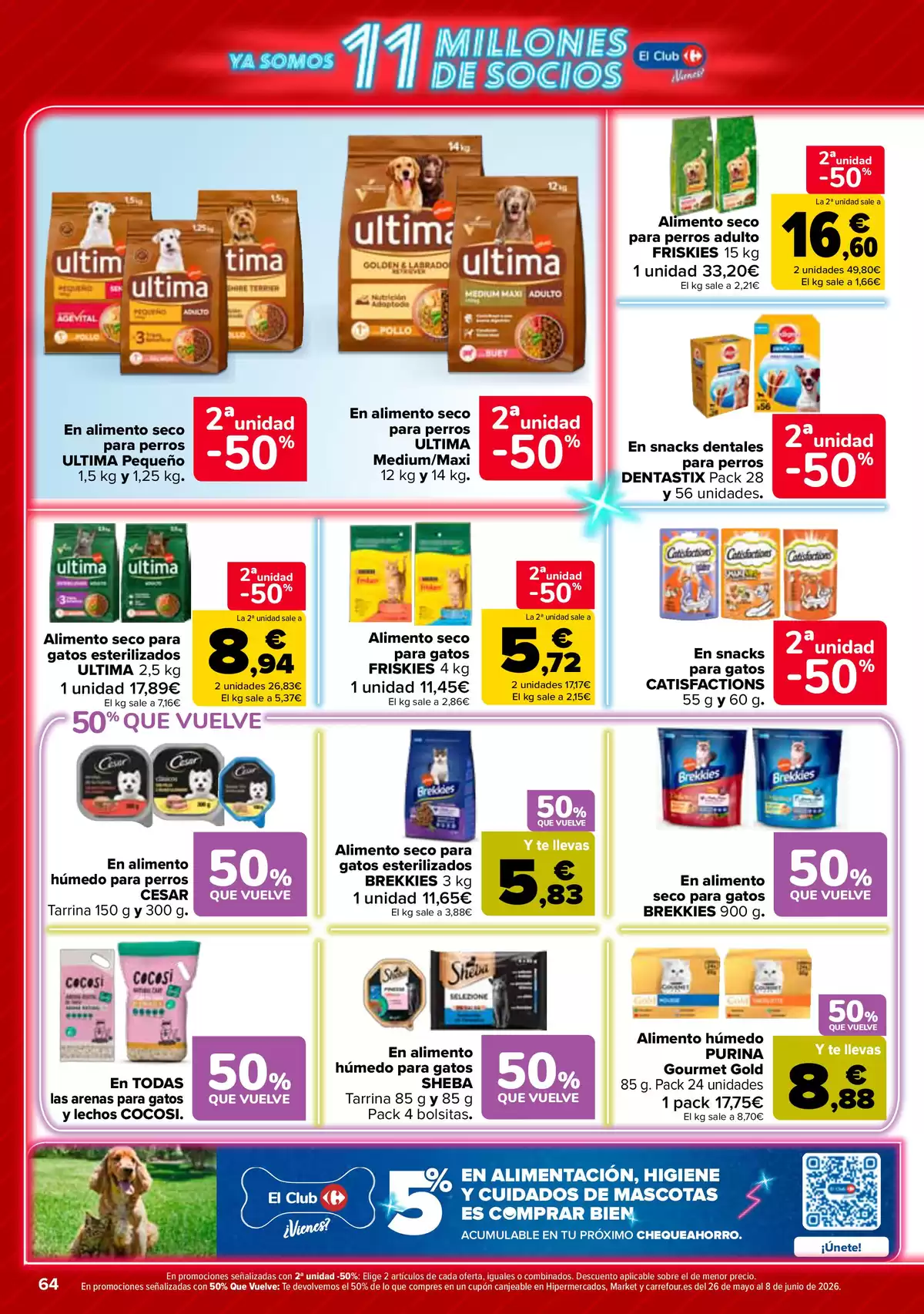 Offres Carrefour Espagne de 12 à 25 mai 2026 50% RETOUR + 2ème. AL -50% - Carrefour - Espagne - 12 mai 2026 – 25 mai 2026 - Page 64