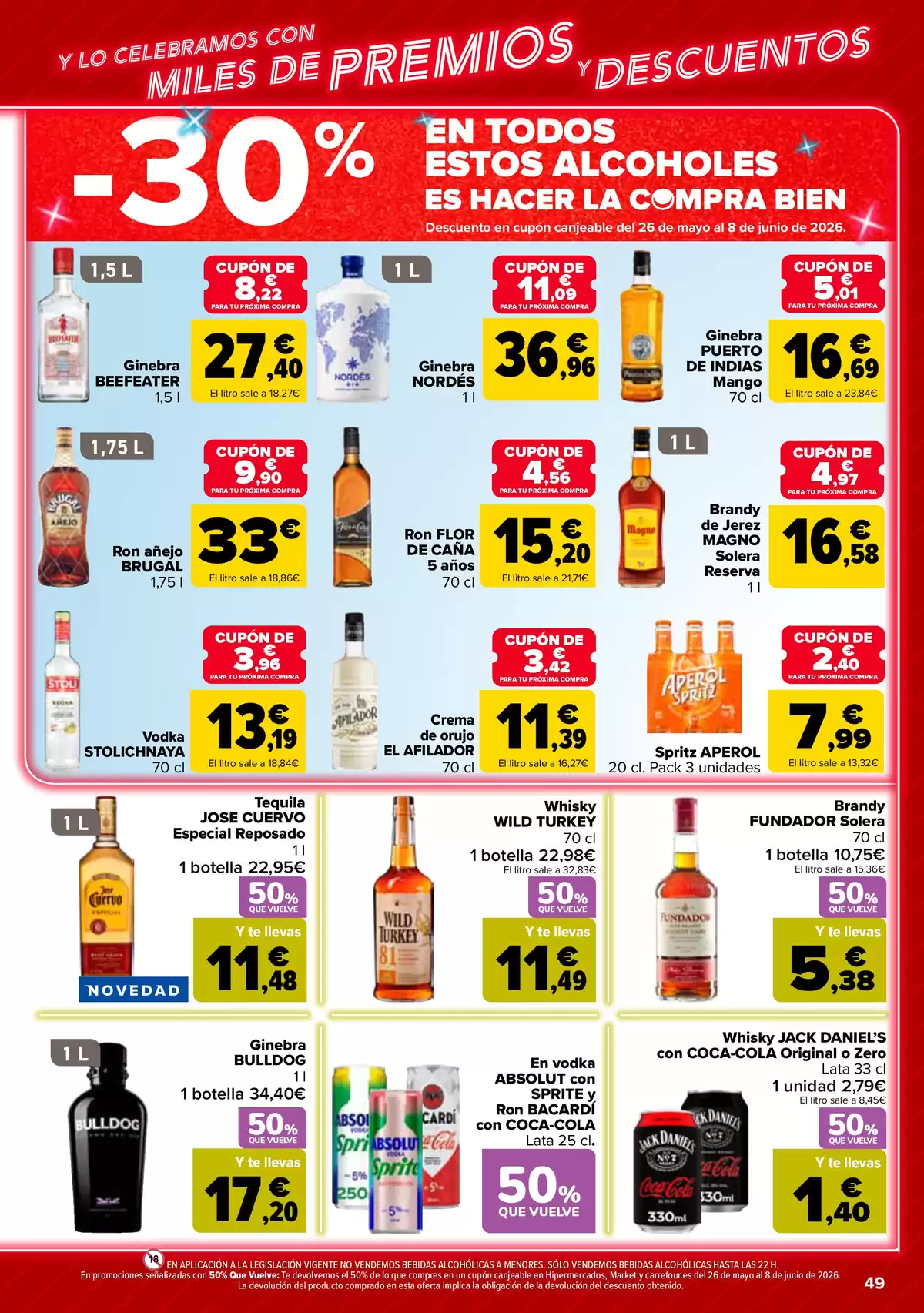 Offres Carrefour Espagne de 12 à 25 mai 2026 50% RETOUR + 2ème. AL -50% - Carrefour - Espagne - 12 mai 2026 – 25 mai 2026 - Page 49