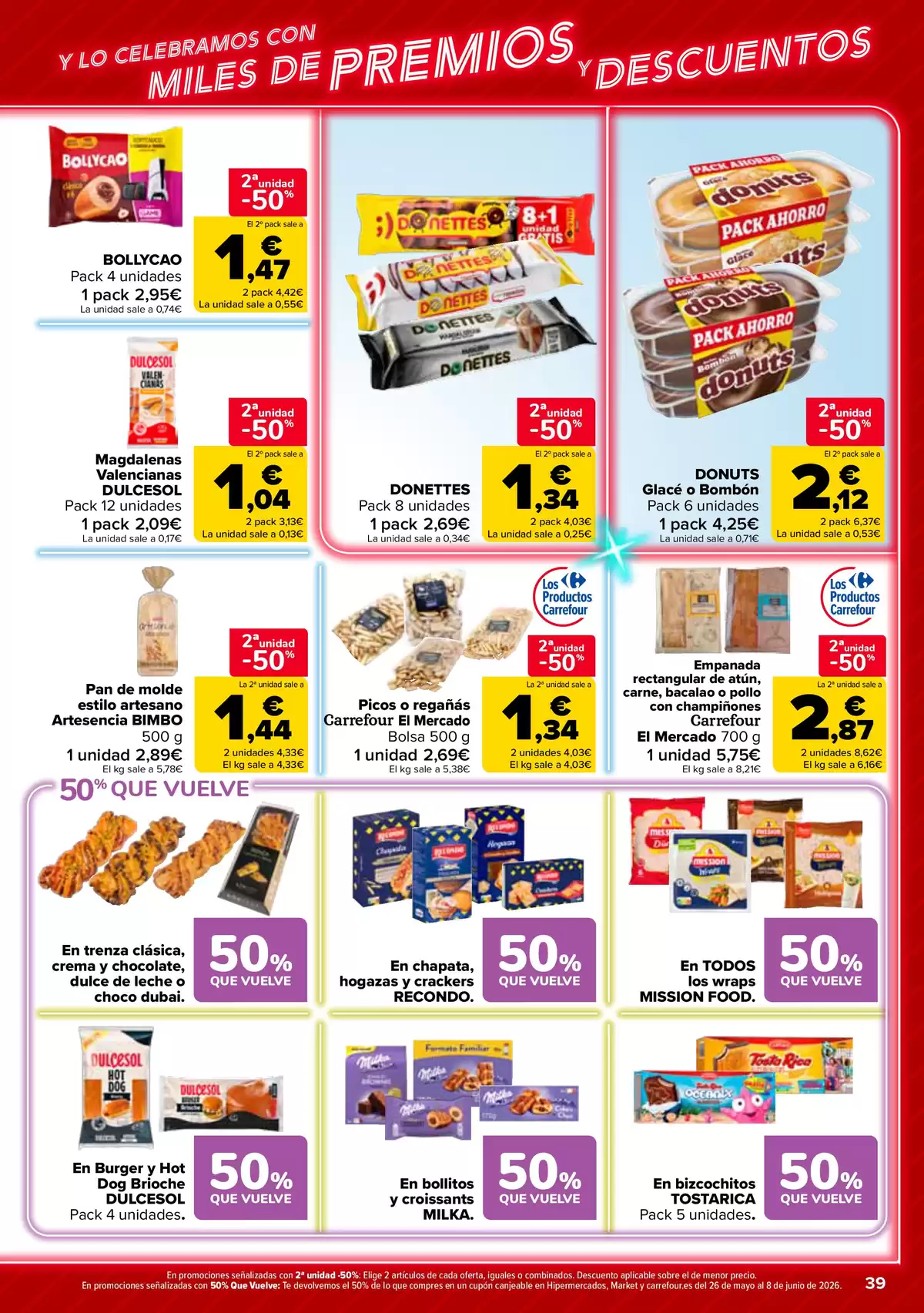 Offres Carrefour Espagne de 12 à 25 mai 2026 50% RETOUR + 2ème. AL -50% - Carrefour - Espagne - 12 mai 2026 – 25 mai 2026 - Page 39