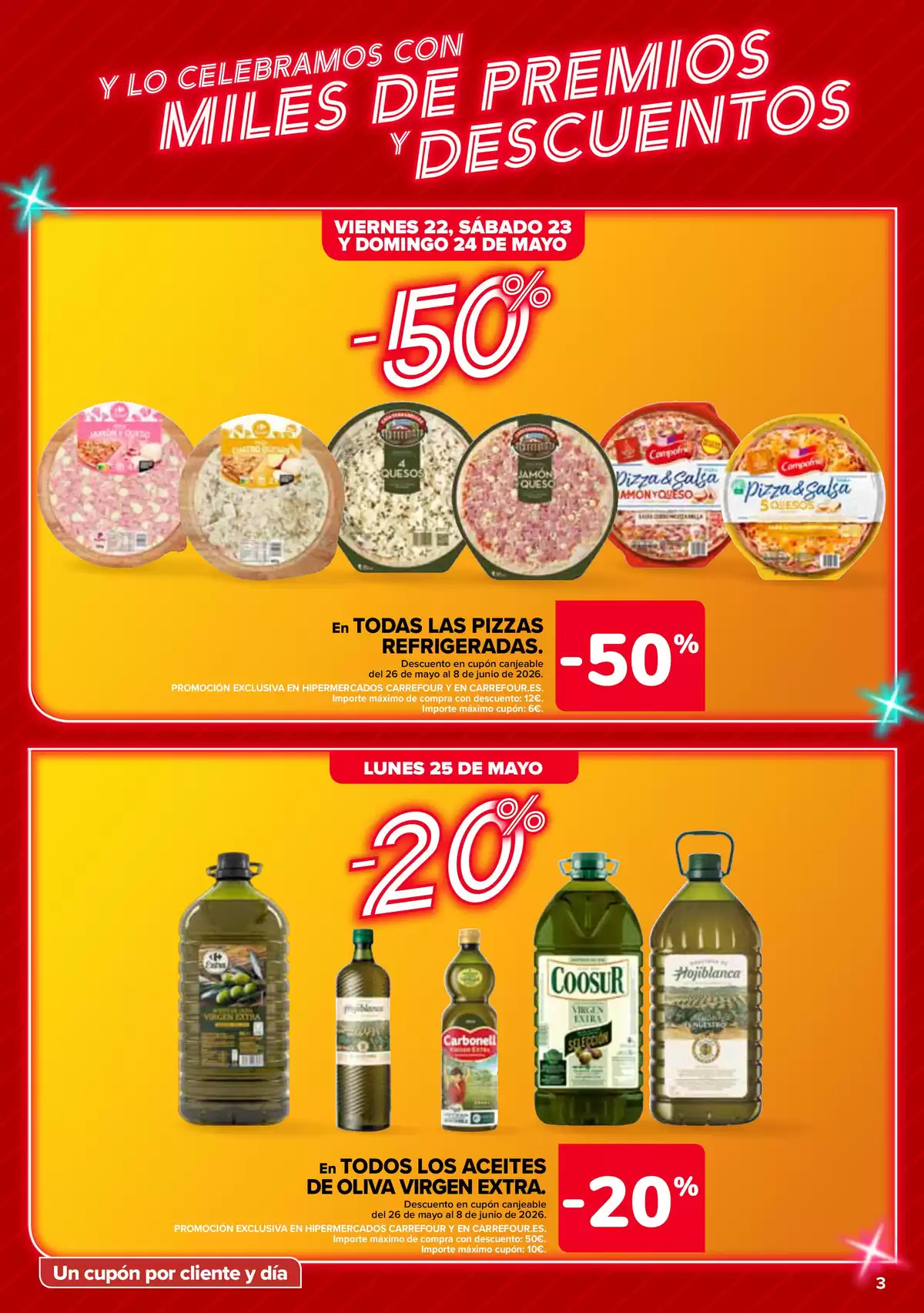 Offres Carrefour Espagne de 12 à 25 mai 2026 50% RETOUR + 2ème. AL -50% - Carrefour - Espagne - 12 mai 2026 – 25 mai 2026 - Page 3