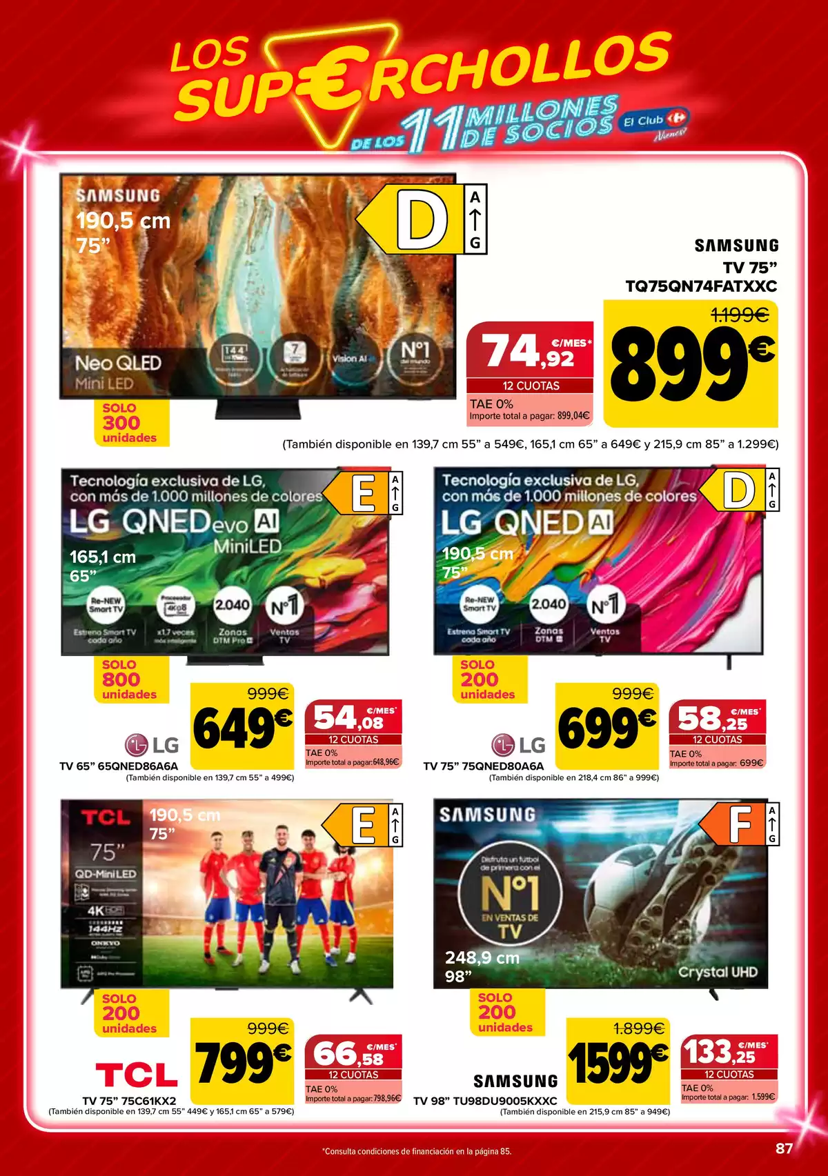 Offres Carrefour Espagne de 12 à 25 mai 2026 50% RETOUR + 2ème. AL -50% - Carrefour - Espagne - 12 mai 2026 – 25 mai 2026 - Page 87