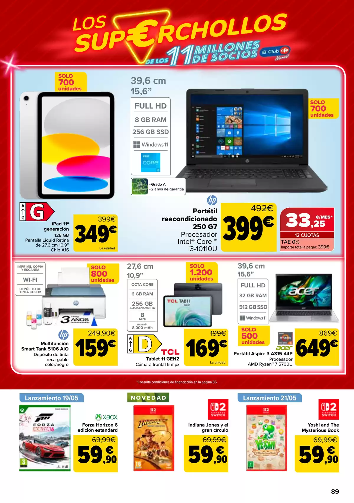 Offres Carrefour Espagne de 12 à 25 mai 2026 50% RETOUR + 2ème. AL -50% - Carrefour - Espagne - 12 mai 2026 – 25 mai 2026 - Page 89