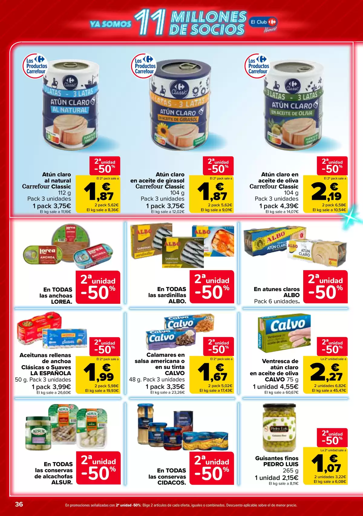 Offres Carrefour Espagne de 12 à 25 mai 2026 50% RETOUR + 2ème. AL -50% - Carrefour - Espagne - 12 mai 2026 – 25 mai 2026 - Page 36