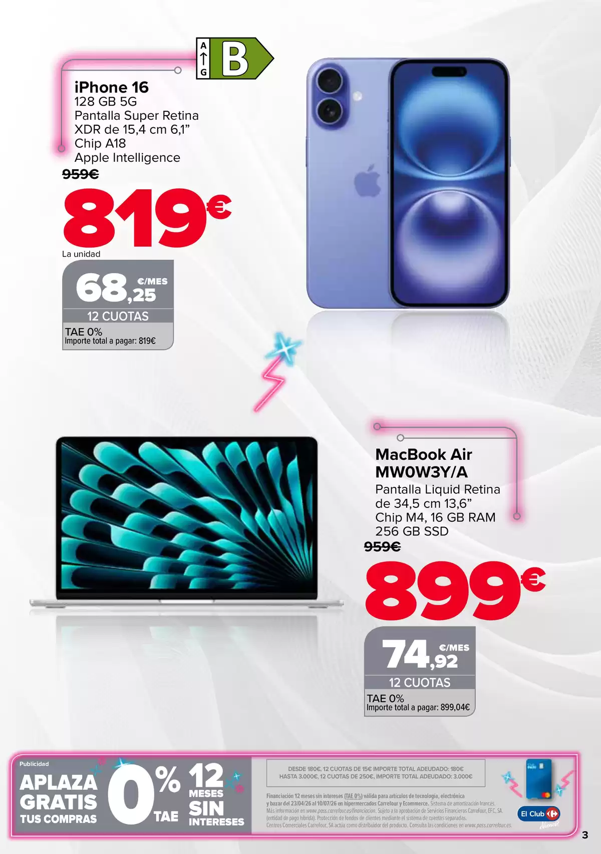 Offres Carrefour Espagne de 15 à 26 mai 2026 Offres TECHNOLOGIE - Carrefour - Espagne - 15 mai 2026 – 26 mai 2026 - Page 3