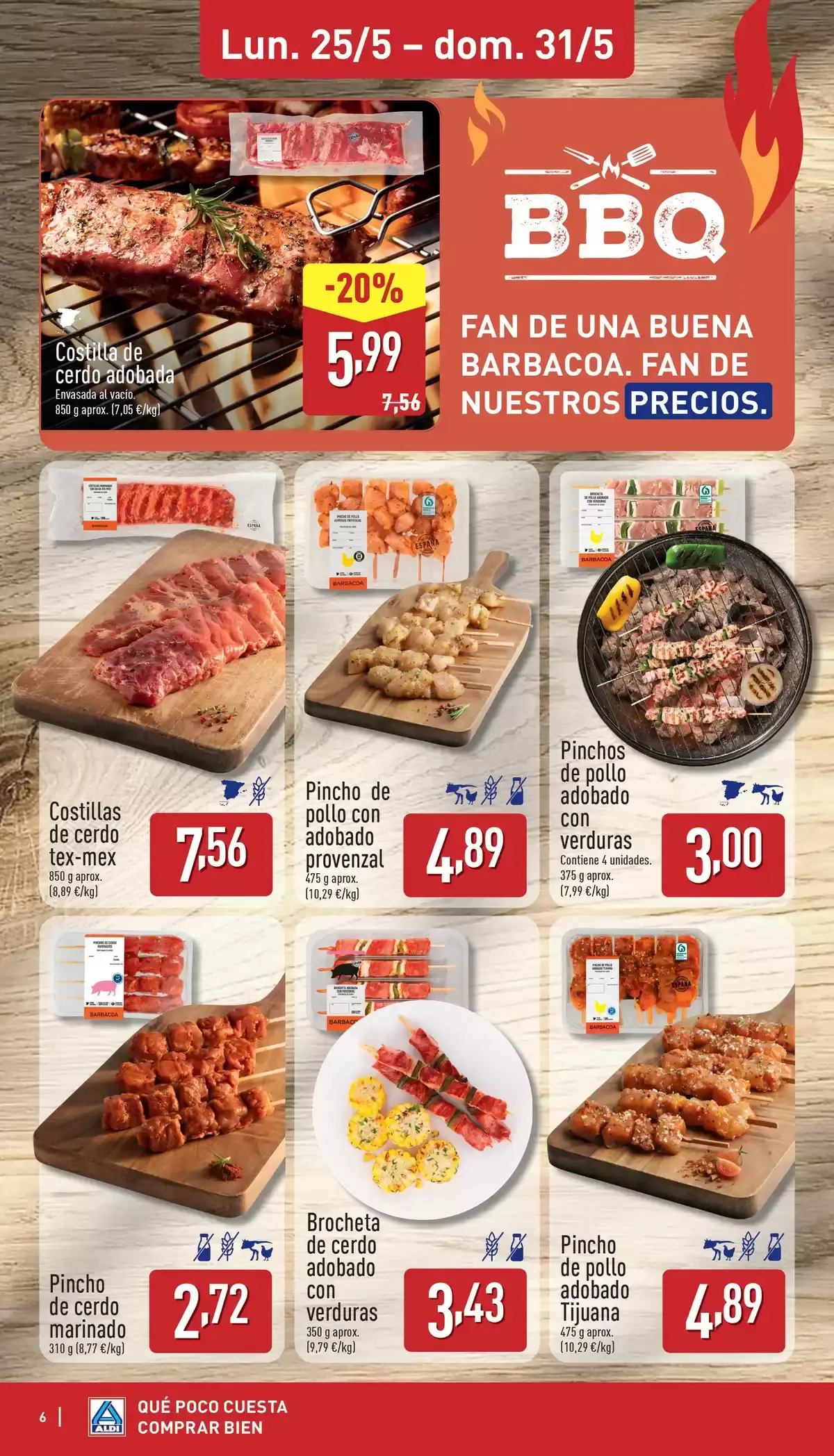 Offres ALDI Espagne de 25 à 31 mai 2026 Comme il coûte peu d'acheter bien ! - ALDI - Espagne - 25 mai 2026 – 31 mai 2026 - Page 6