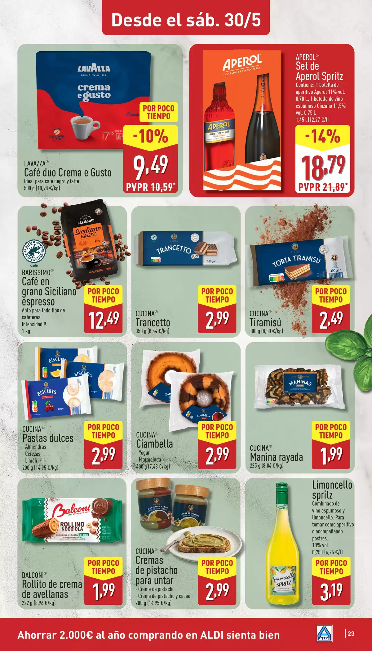 Offres ALDI Espagne de 25 à 31 mai 2026 Comme il coûte peu d'acheter bien ! - ALDI - Espagne - 25 mai 2026 – 31 mai 2026 - Page 23