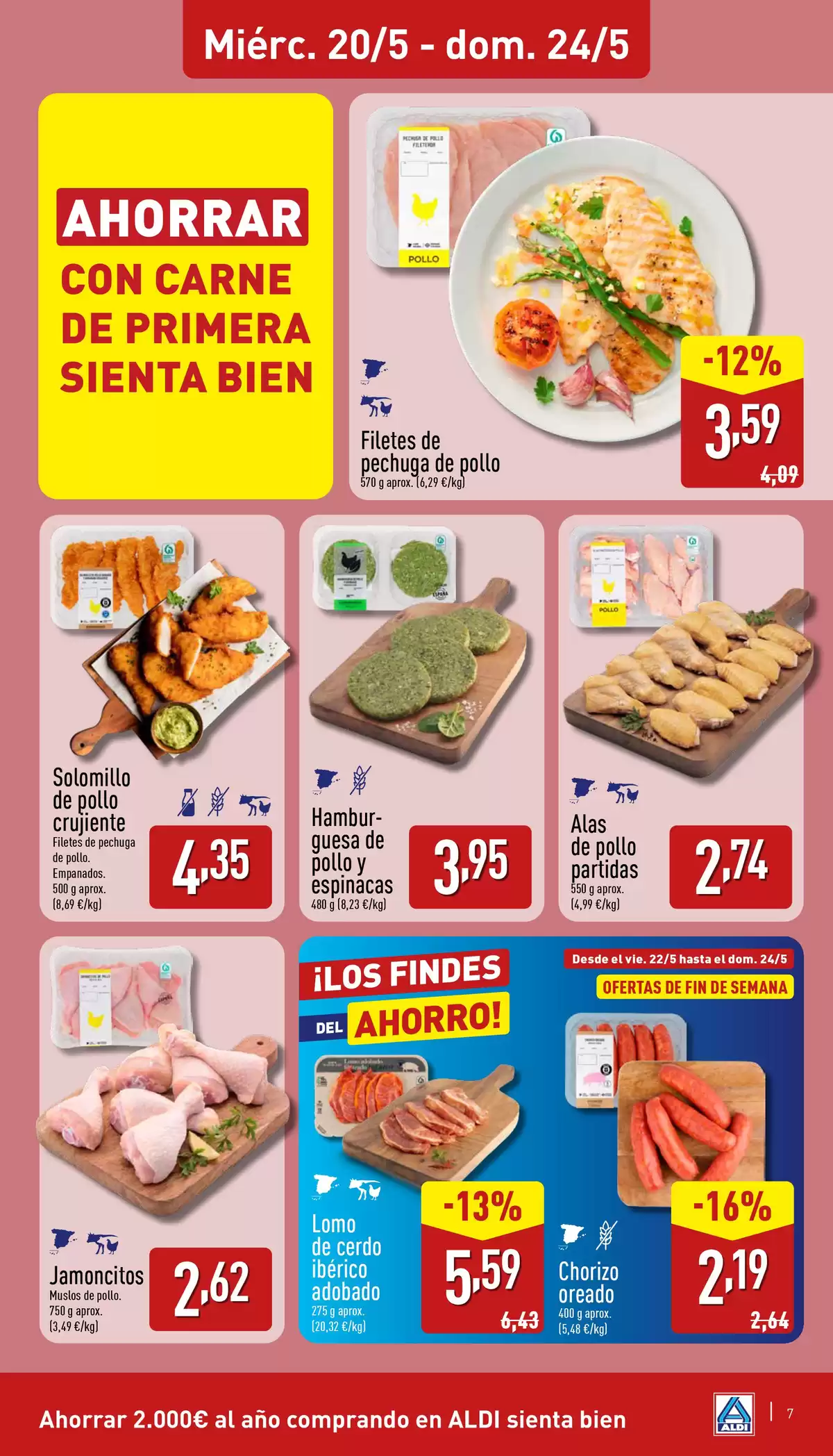 Offres ALDI Espagne de 20 à 24 mai 2026 Quel peu que Costa Acheter bé - ALDI - Espagne - 20 mai 2026 – 24 mai 2026 - Page 7