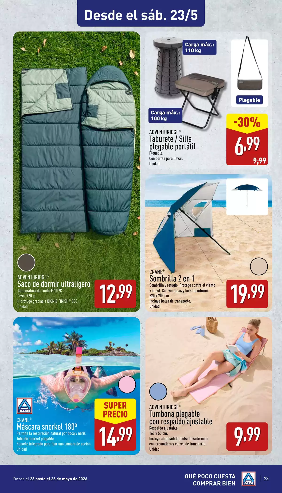 Offres ALDI Espagne de 20 à 24 mai 2026 Quel peu que Costa Acheter bé - ALDI - Espagne - 20 mai 2026 – 24 mai 2026 - Page 23