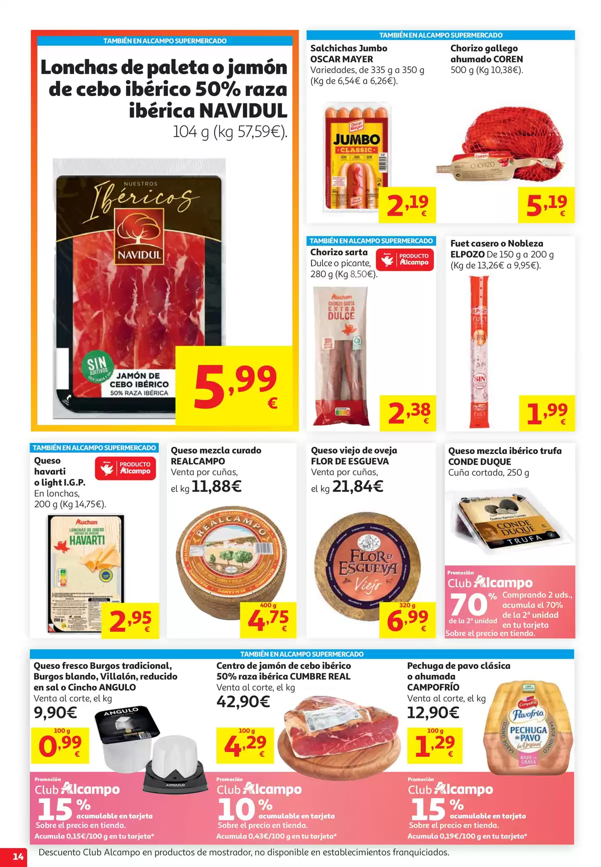 Ofertas de Alcampo Hipermercados España de 19 mayo a 1 junio 2026 Sales ganando - Alcampo - España - 19 mayo 2026 – 1 junio 2026 - Página 14