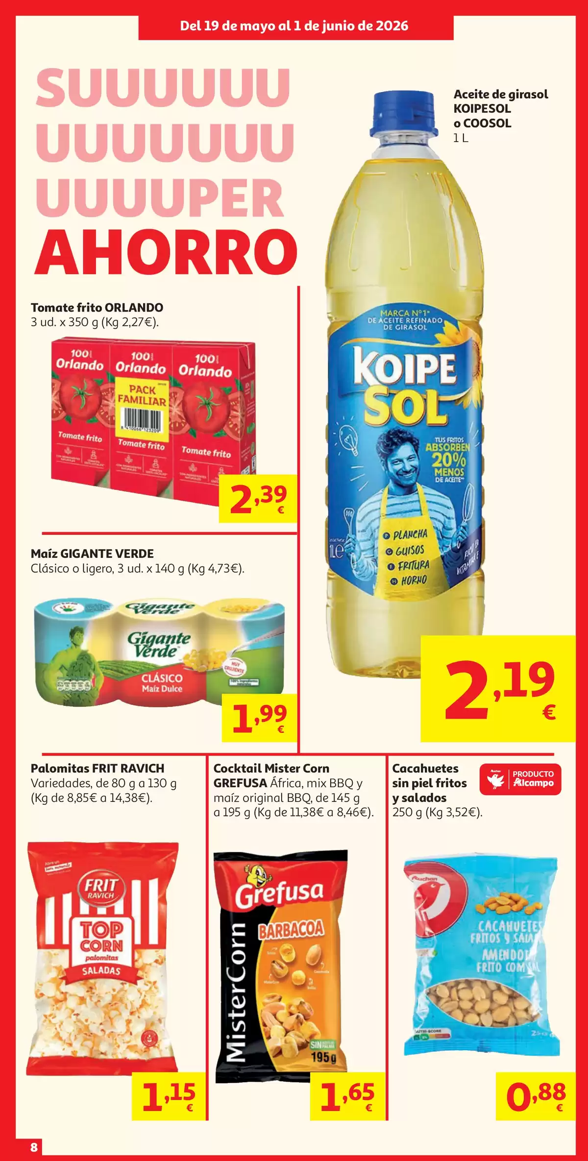 Ofertas de Alcampo supermercado España de 19 mayo a 1 junio 2026 Ofertas Sales ganando - Alcampo - España - 19 mayo 2026 – 1 junio 2026 - Página 16