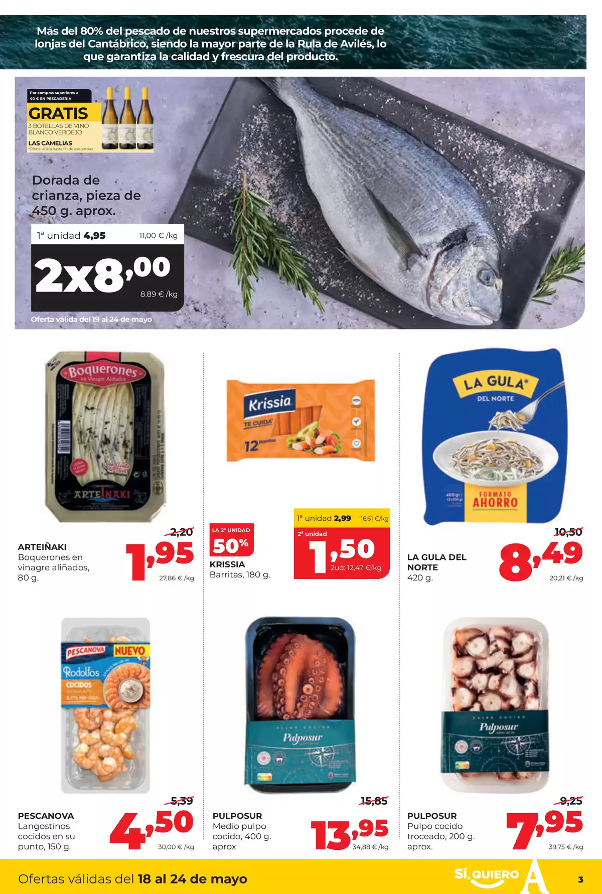 Offres ‎Supermarchés Alimerka‎ Espagne de 18 à 24 mai 2026 Catalogue d'offres mensuelles - ‎Supermarchés Alimerka‎ - Espagne - 18 mai 2026 – 24 mai 2026 - Page 3