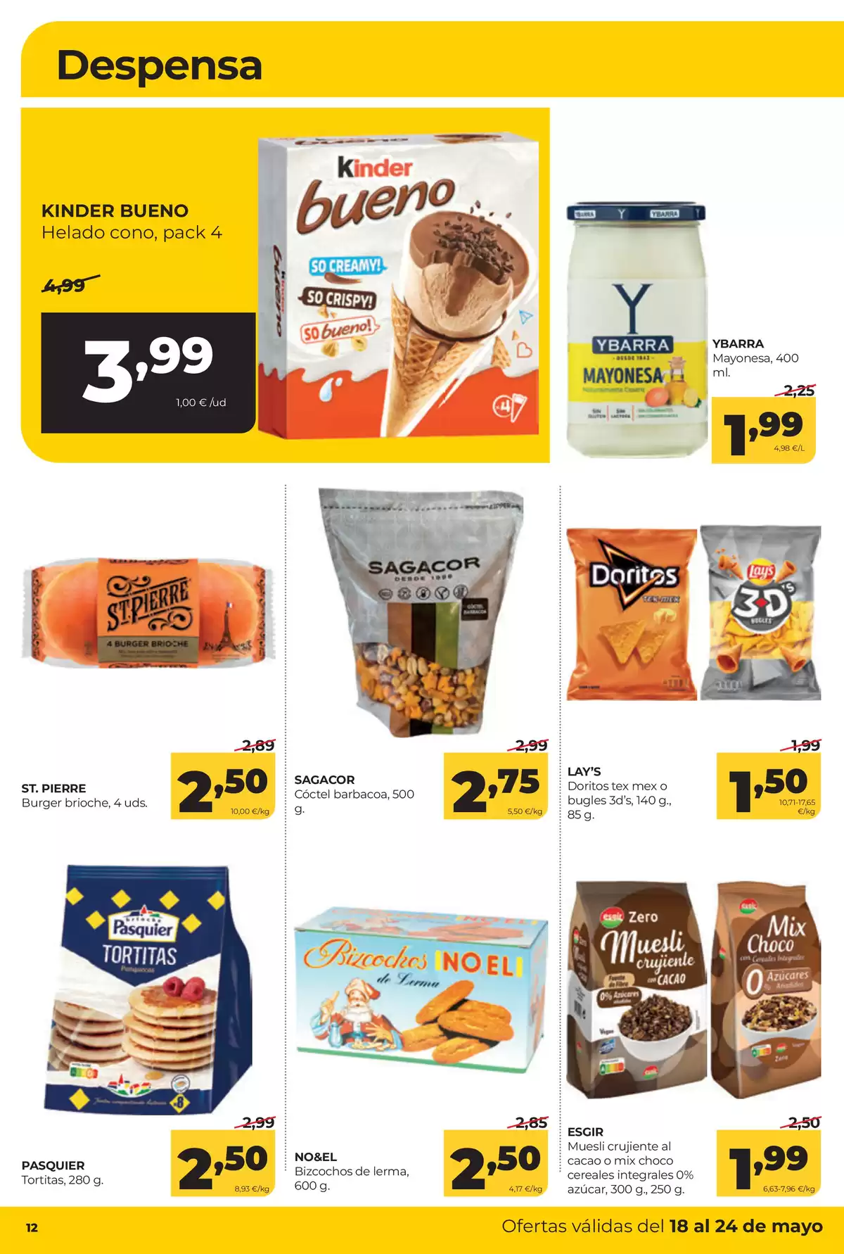 Offres ‎Supermarchés Alimerka‎ Espagne de 18 à 24 mai 2026 Catalogue d'offres mensuelles - ‎Supermarchés Alimerka‎ - Espagne - 18 mai 2026 – 24 mai 2026 - Page 12