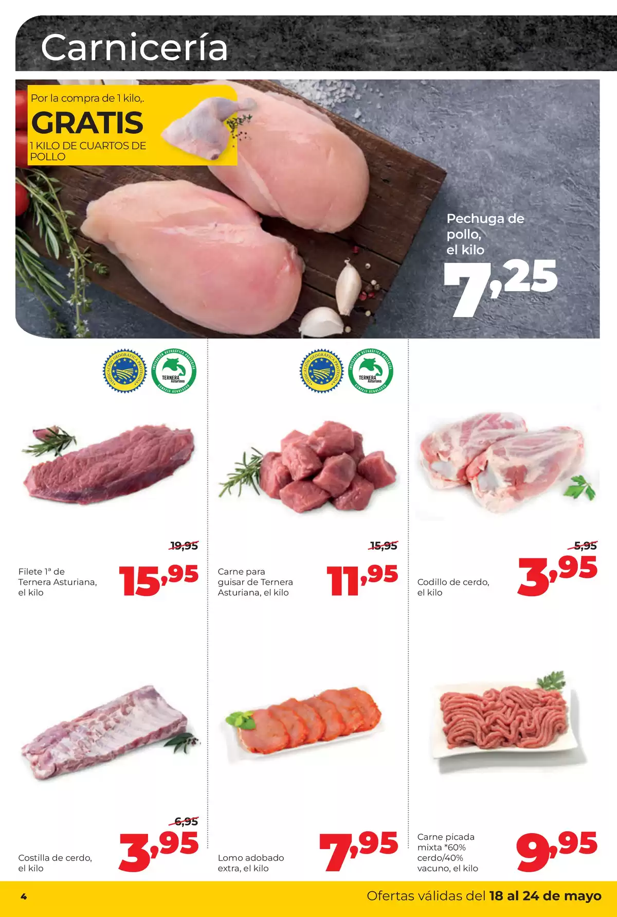 Offres ‎Supermarchés Alimerka‎ Espagne de 18 à 24 mai 2026 Catalogue d'offres mensuelles - ‎Supermarchés Alimerka‎ - Espagne - 18 mai 2026 – 24 mai 2026 - Page 4