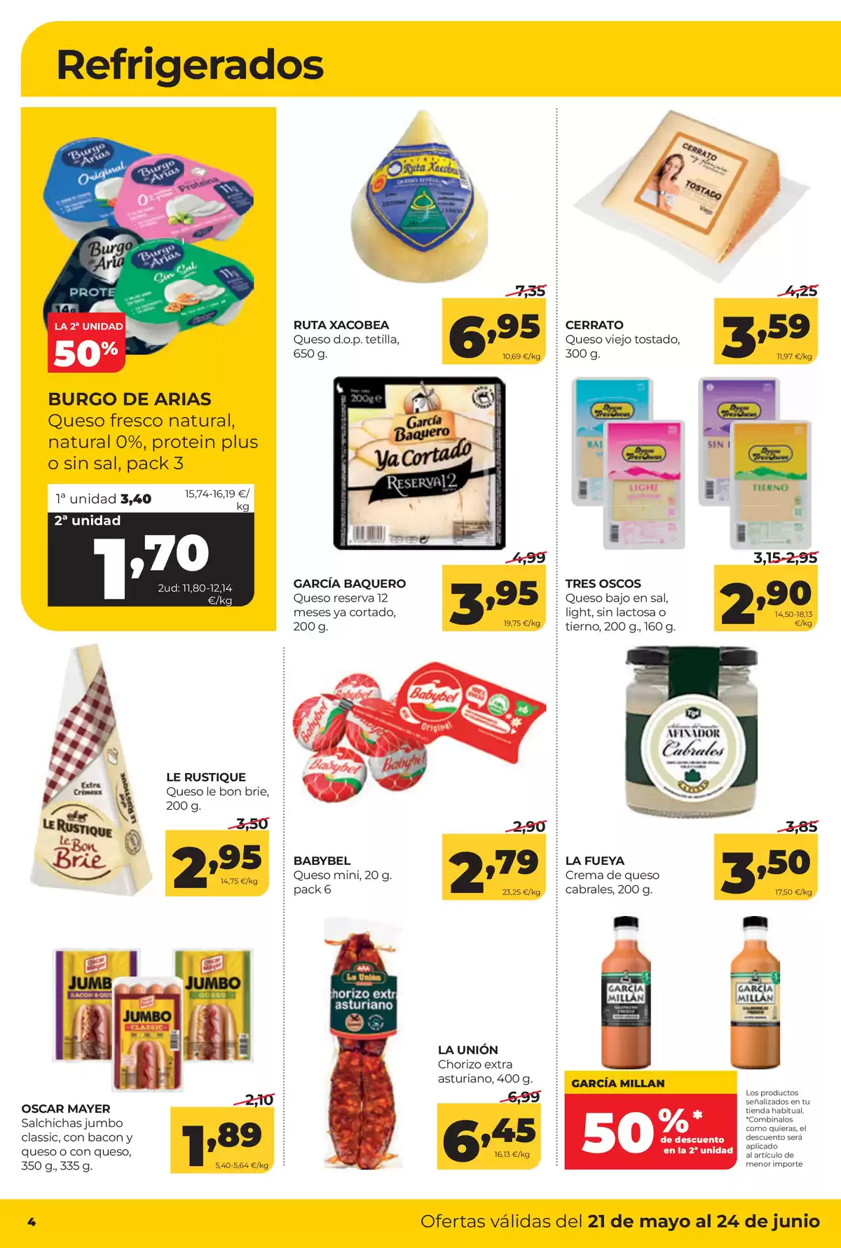 Offres ‎Supermarchés Alimerka‎ Asturies de 21 à 24 mai 2026 Offres hebdomadaires - ‎Supermarchés Alimerka‎ - Espagne - 21 mai 2026 – 24 mai 2026 - Page 4