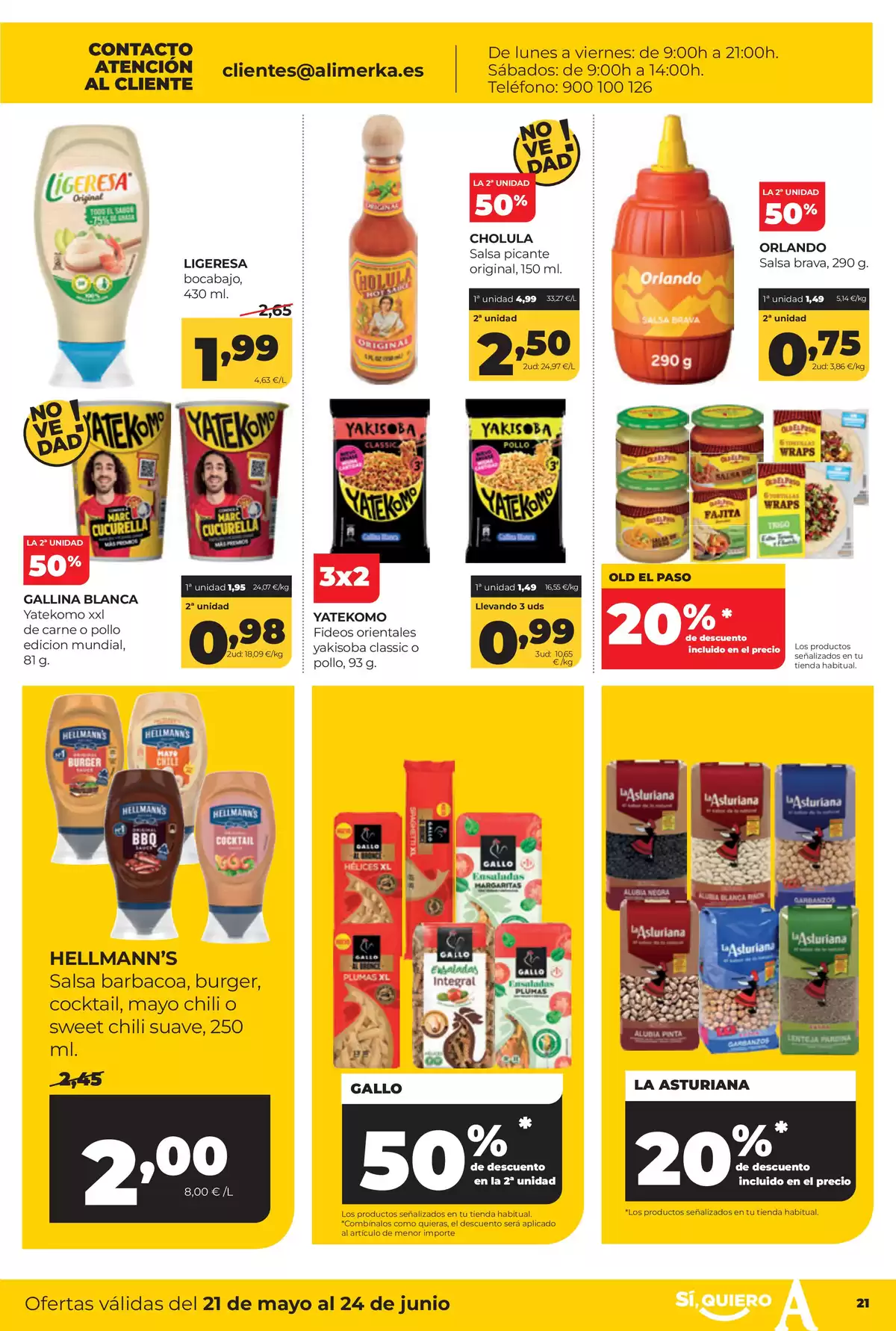 Offres ‎Supermarchés Alimerka‎ Asturies de 21 à 24 mai 2026 Offres hebdomadaires - ‎Supermarchés Alimerka‎ - Espagne - 21 mai 2026 – 24 mai 2026 - Page 23
