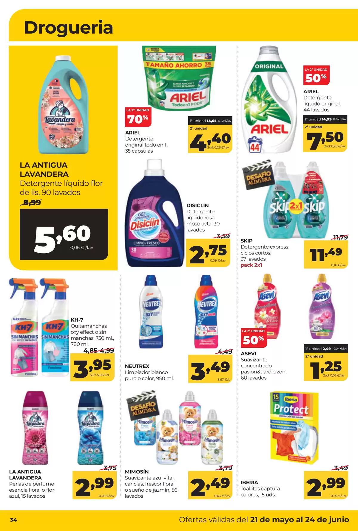 Offres ‎Supermarchés Alimerka‎ Asturies de 21 à 24 mai 2026 Offres hebdomadaires - ‎Supermarchés Alimerka‎ - Espagne - 21 mai 2026 – 24 mai 2026 - Page 36