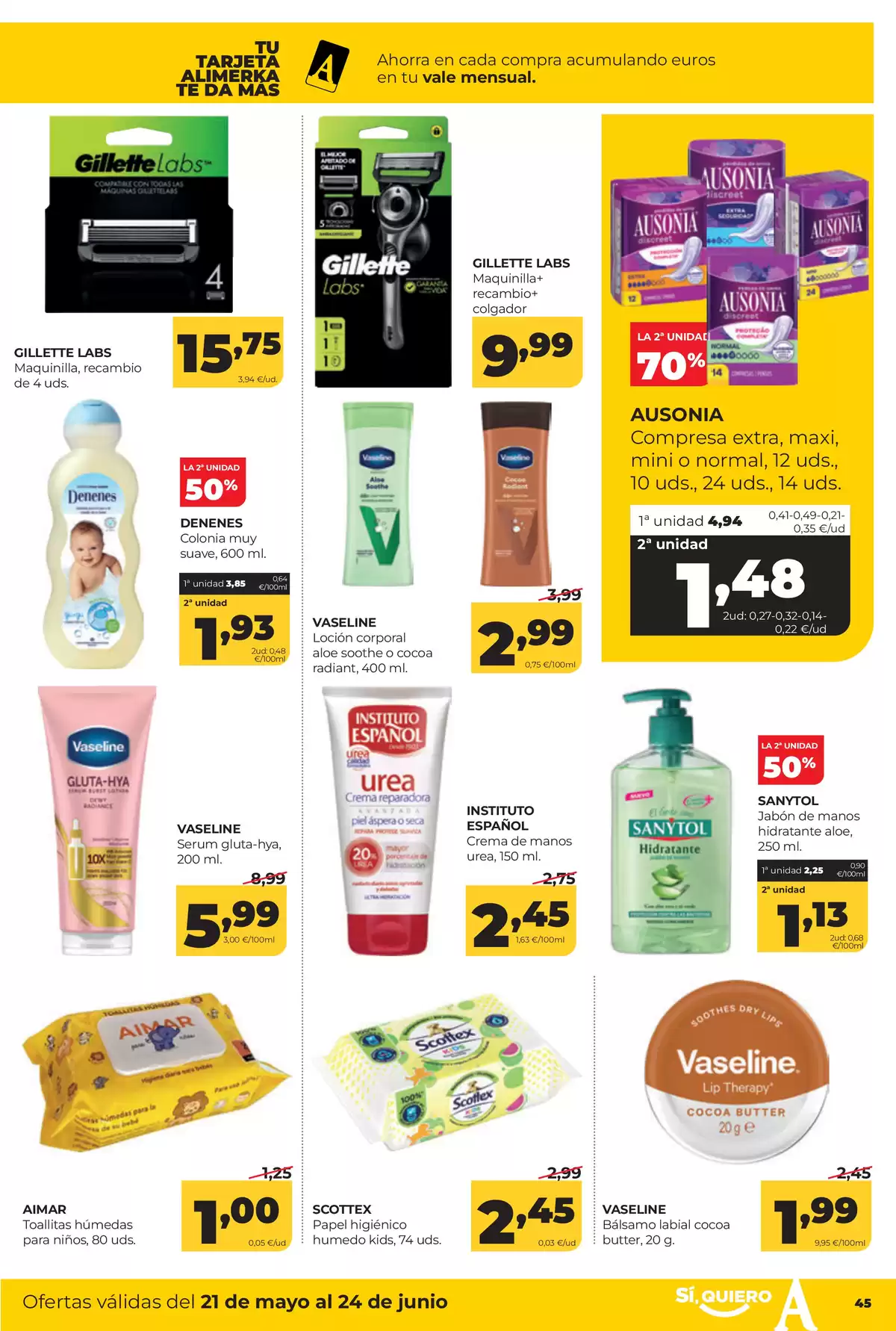 Offres ‎Supermarchés Alimerka‎ Asturies de 21 à 24 mai 2026 Offres hebdomadaires - ‎Supermarchés Alimerka‎ - Espagne - 21 mai 2026 – 24 mai 2026 - Page 47