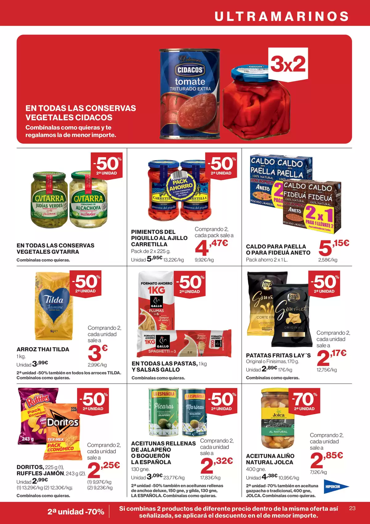 Ofertas de Hipercor España de 21 mayo a 3 junio 2026 -50% 2ª Unidad En Miles De Productos - Hipercor - España - 21 mayo 2026 – 3 junio 2026 - Página 23
