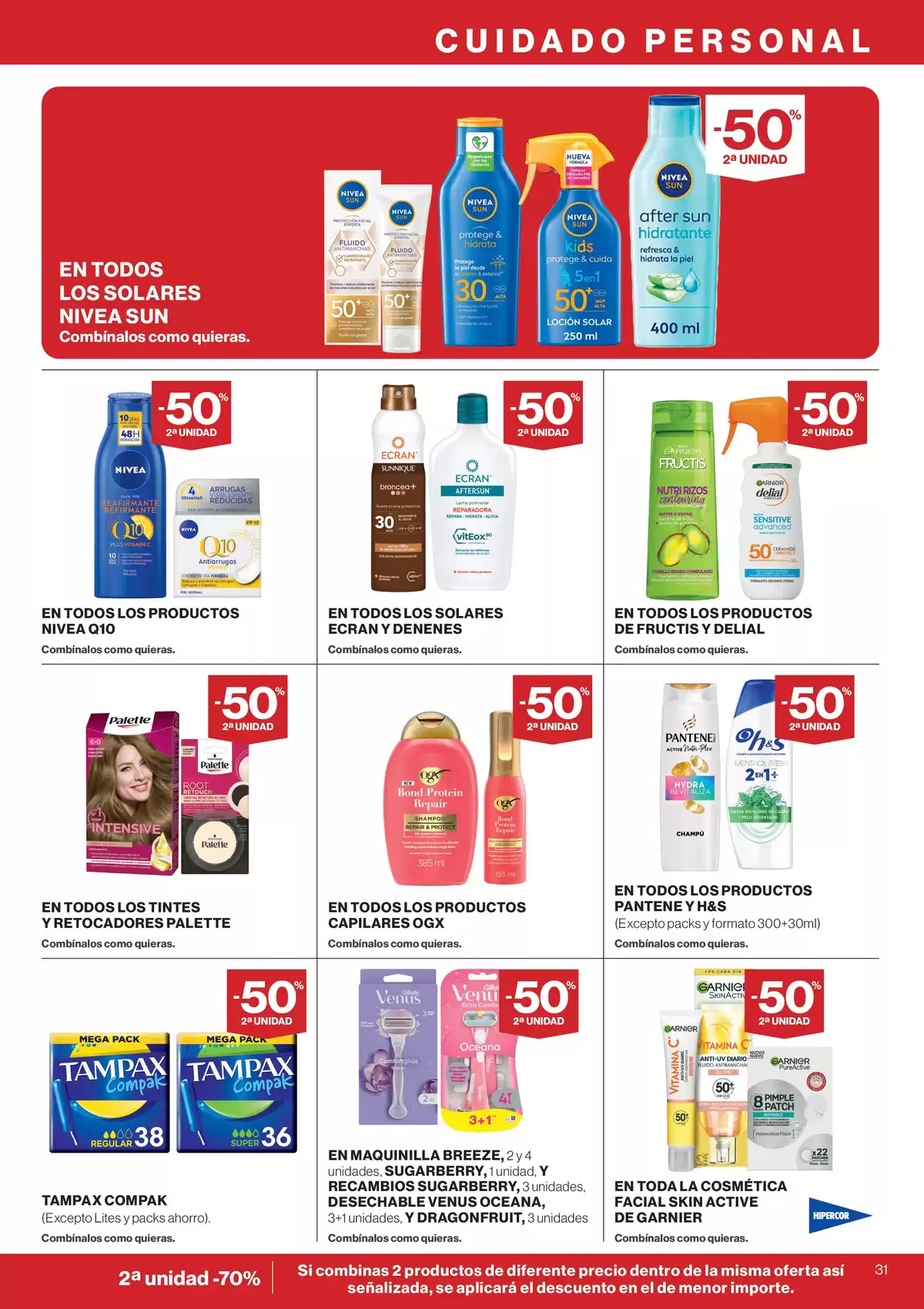 Ofertas de Hipercor España de 21 mayo a 3 junio 2026 -50% 2ª Unidad En Miles De Productos - Hipercor - España - 21 mayo 2026 – 3 junio 2026 - Página 31