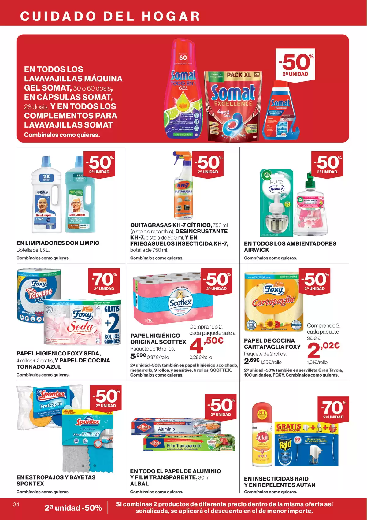 Ofertas de Hipercor España de 21 mayo a 3 junio 2026 -50% 2ª Unidad En Miles De Productos - Hipercor - España - 21 mayo 2026 – 3 junio 2026 - Página 34