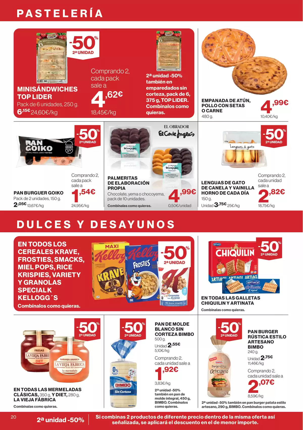 Ofertas de Hipercor España de 21 mayo a 3 junio 2026 -50% 2ª Unidad En Miles De Productos - Hipercor - España - 21 mayo 2026 – 3 junio 2026 - Página 20