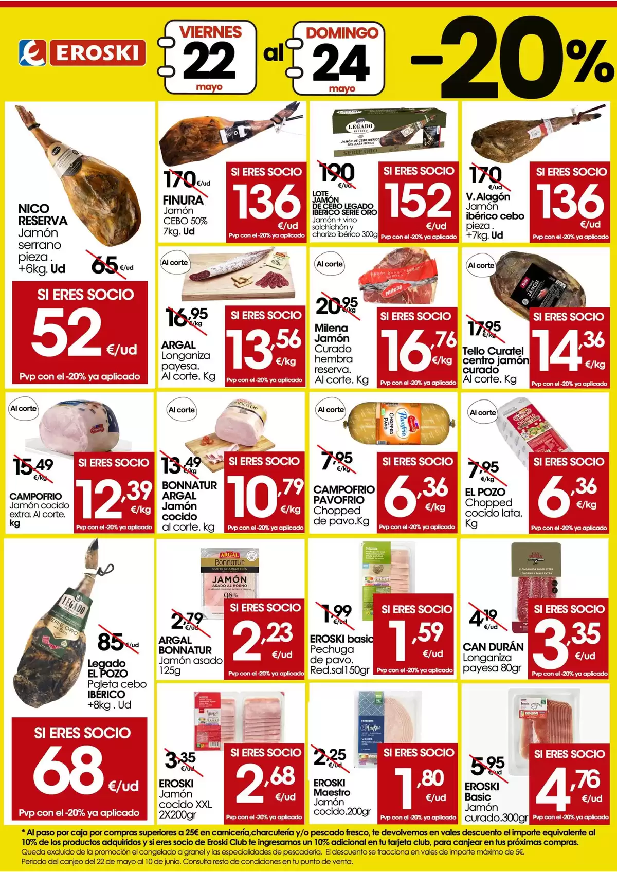 Offres Eroski Espagne de 21 à 24 mai 2026 -20% dans la boucherie, la charcuterie et le poisson frais - Eroski - Espagne - 21 mai 2026 – 24 mai 2026 - Page 2