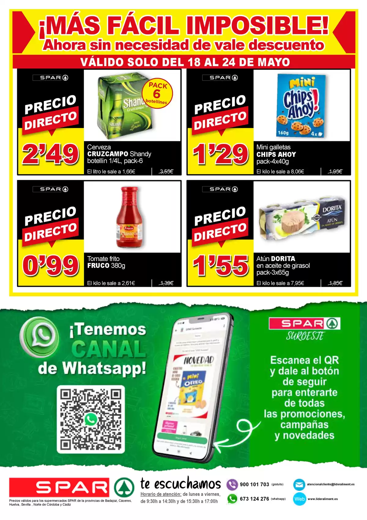 Offres SPAR Espagne de 18 à 31 mai 2026 Blaster de prix - SPAR - Espagne - 18 mai 2026 – 31 mai 2026 - Page 12