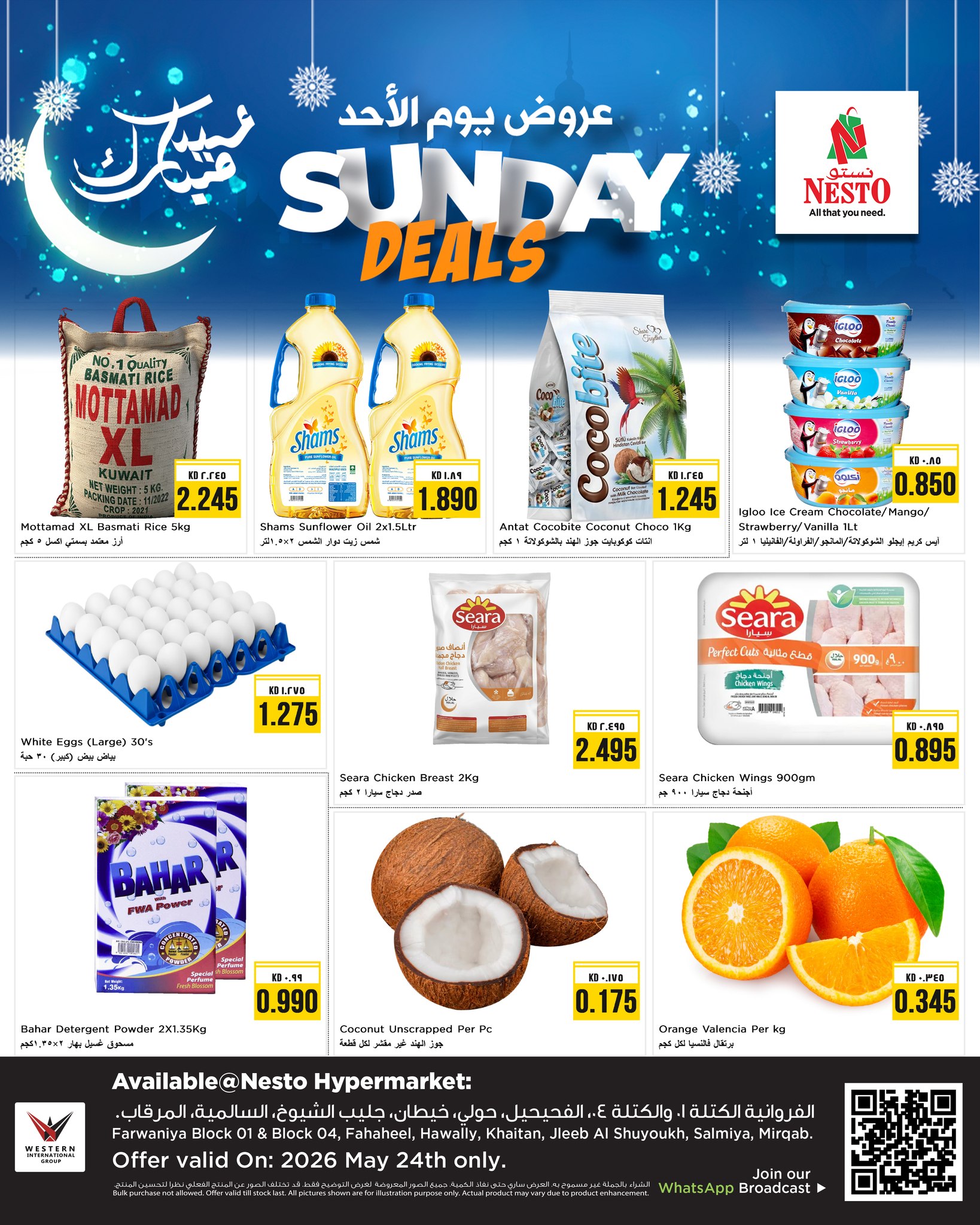 Nesto Hypermarkets Kuwait offers Sunday 24 May 2026 Sunday Deals - Page 1