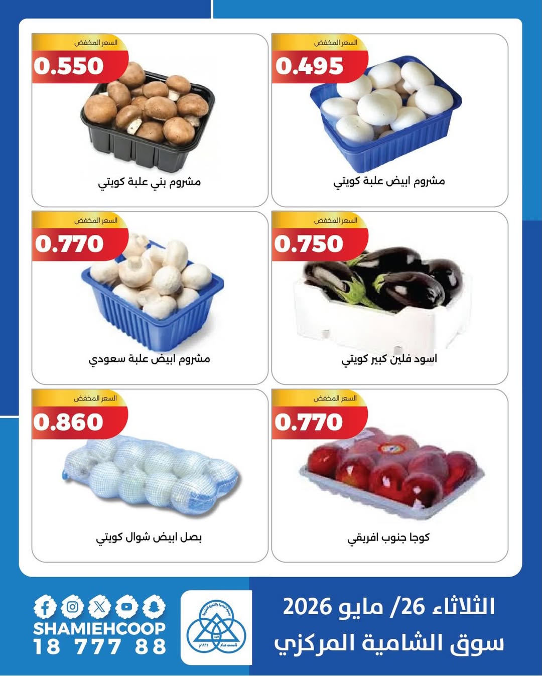 Shamieh coop offers Tuesday 26 May 2026 Vegetable and fruit offers - Shamieh coop - Kuwait - 26 May 2026 – 26 May 2026 - Page 3