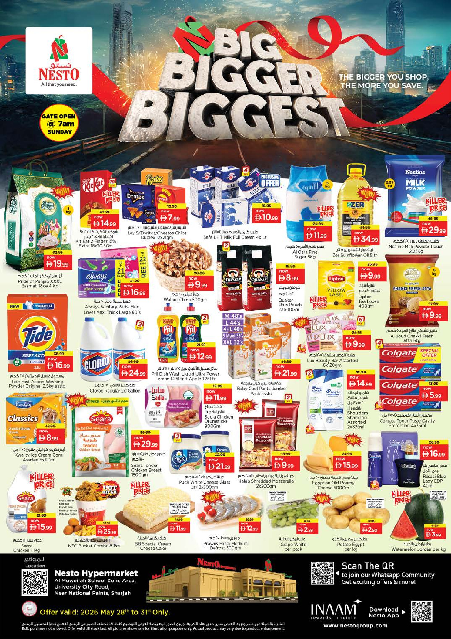 Nesto offers in Muwaileh from 28 to 31 May 2026 Big Offers Bigger & Bigger - Page 1