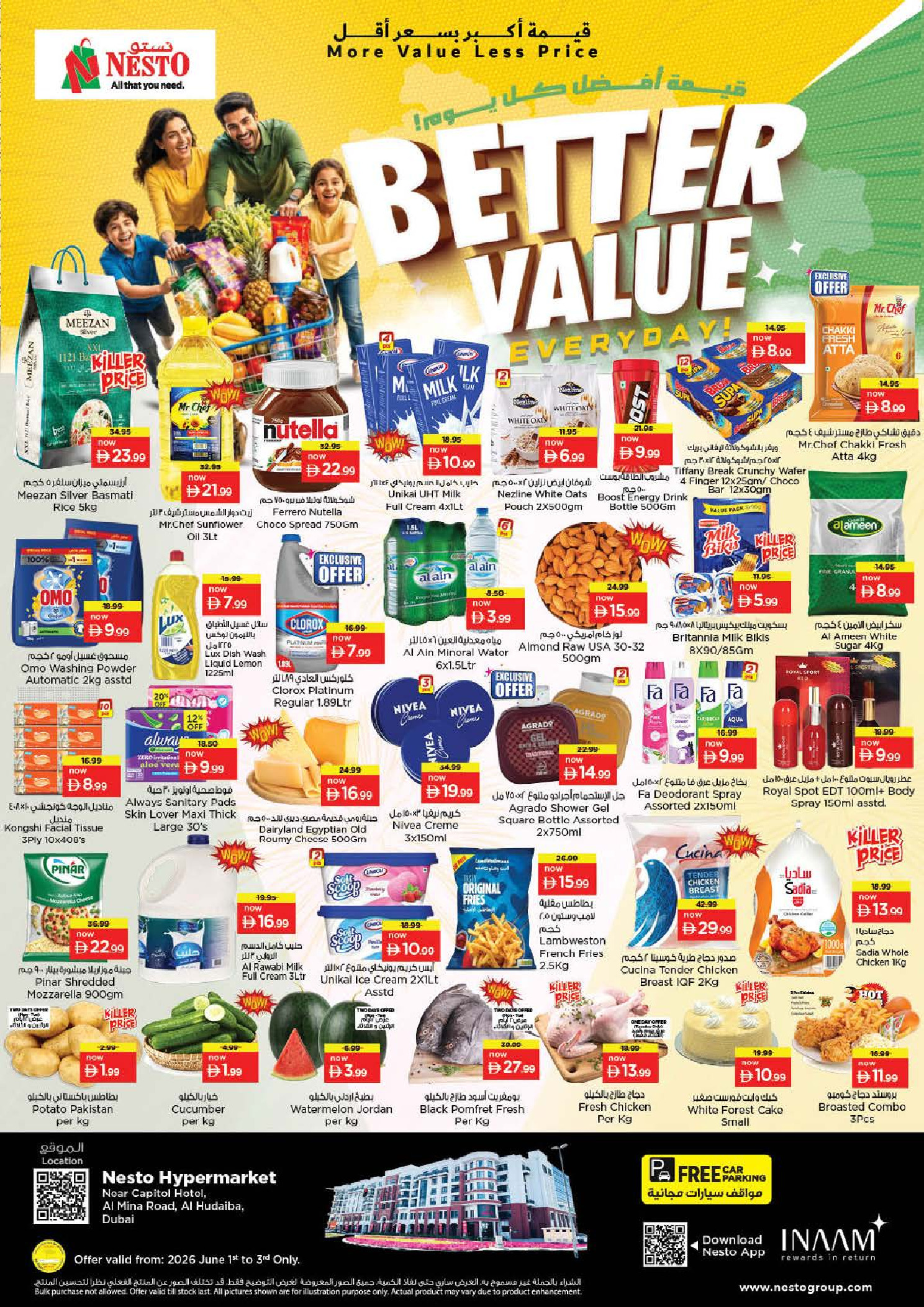 Nesto offers in Al Mina Road from 1 to 3 June 2026 Bette value - Page 1
