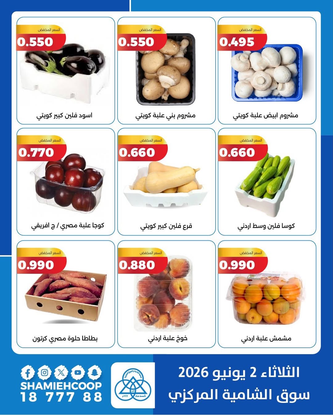 Shamieh coop offers Tuesday 2 June 2026 Vegetable and fruit offers - Shamieh coop - Kuwait - 2 June 2026 – 2 June 2026 - Page 3
