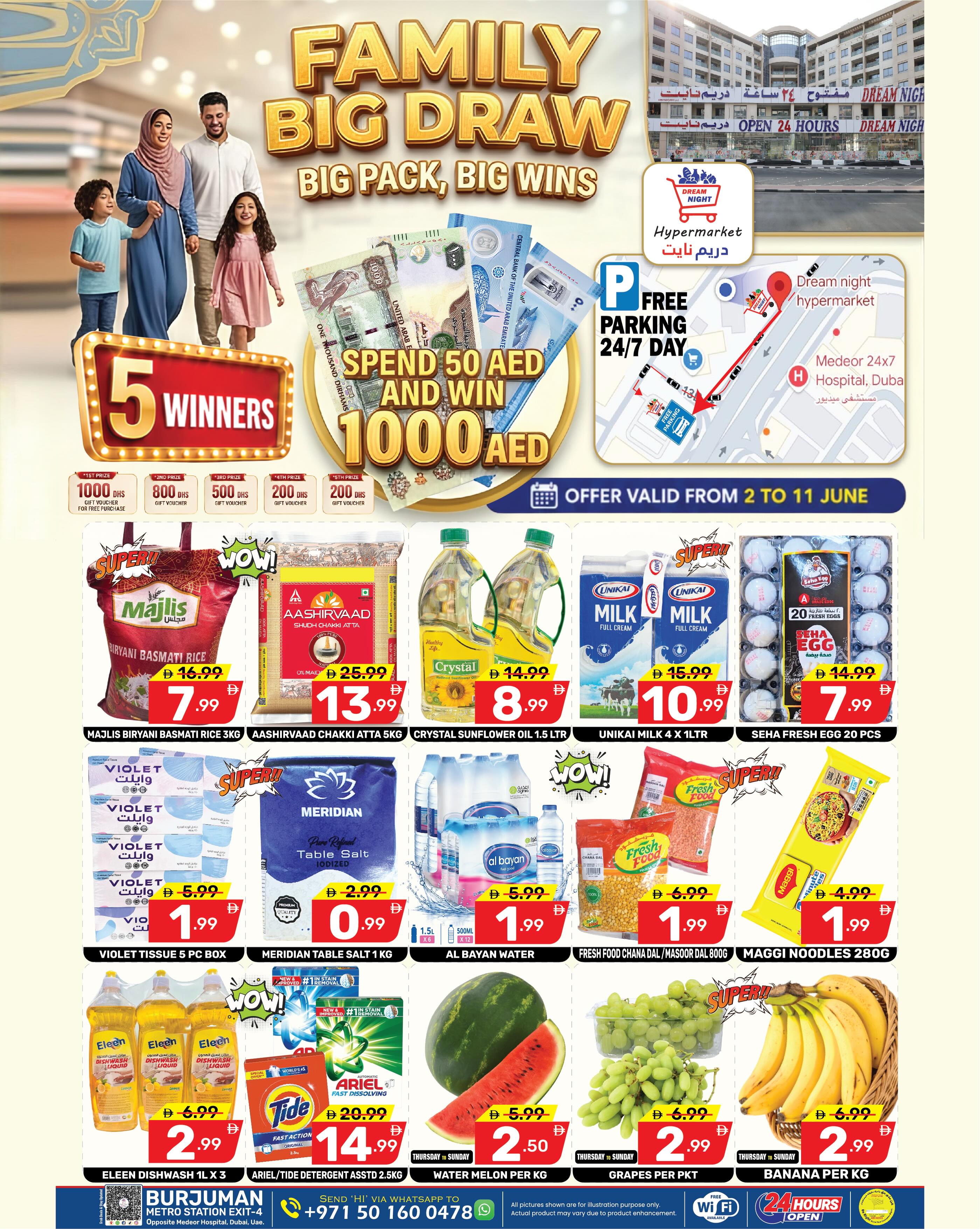 Offres Dream Night Dubai de 2 à 11 juin 2026 Grand tirage en famille - Page 1