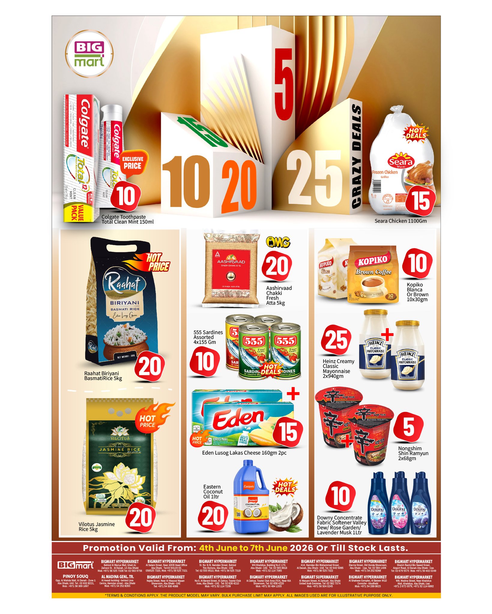 BIGmart offers in Abu Dhabi from 4 to 7 June 2026 Crazy Deals - Page 1