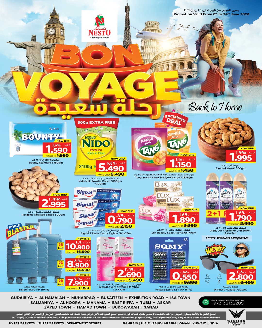 Nesto Bahrain offers from 8 to 24 June 2026 Bon Voyage offers - Page 1