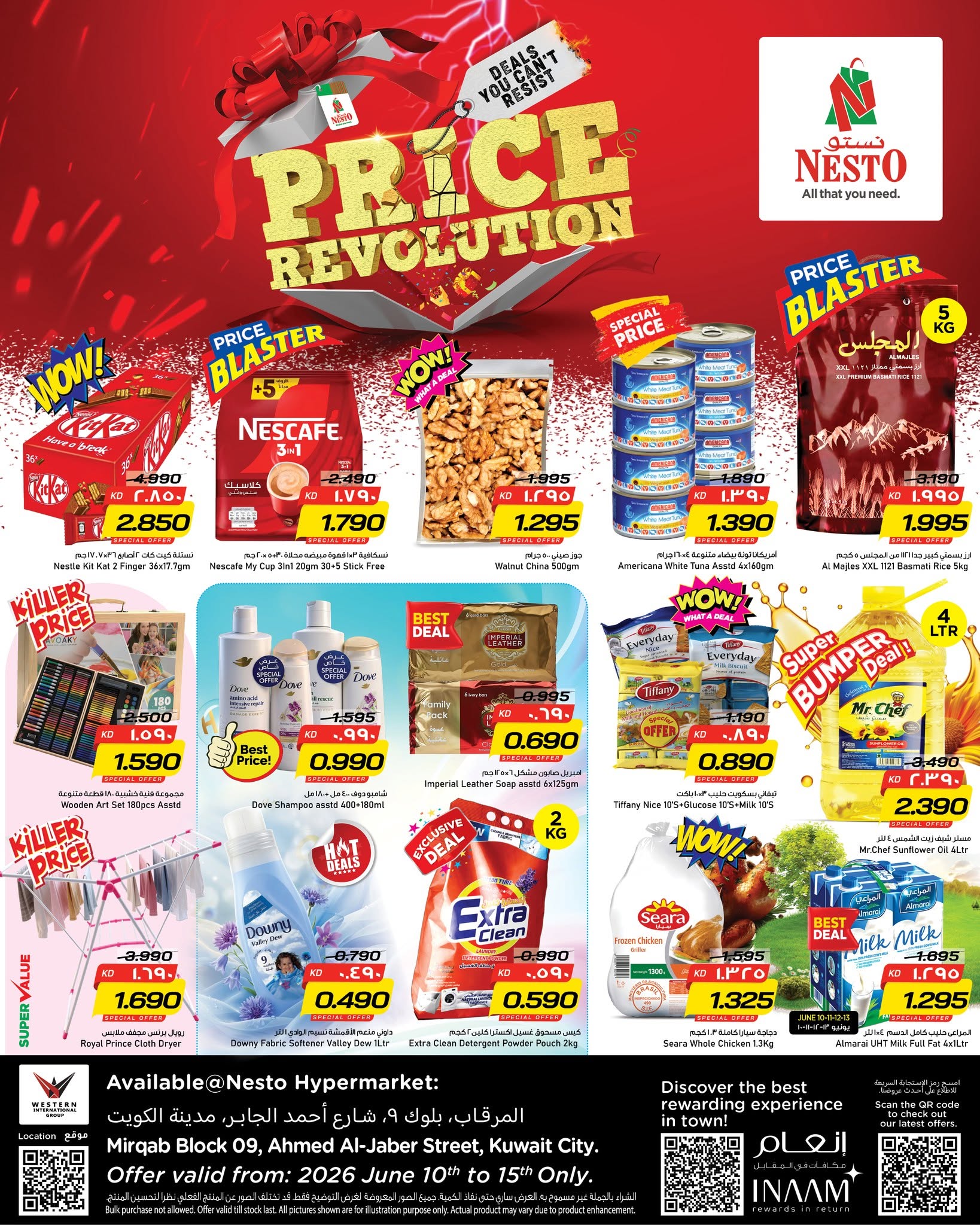 Offres Nesto Hypermarchés Almrqab de 10 à 15 juin 2026 Offres de révolution des prix - Page 1