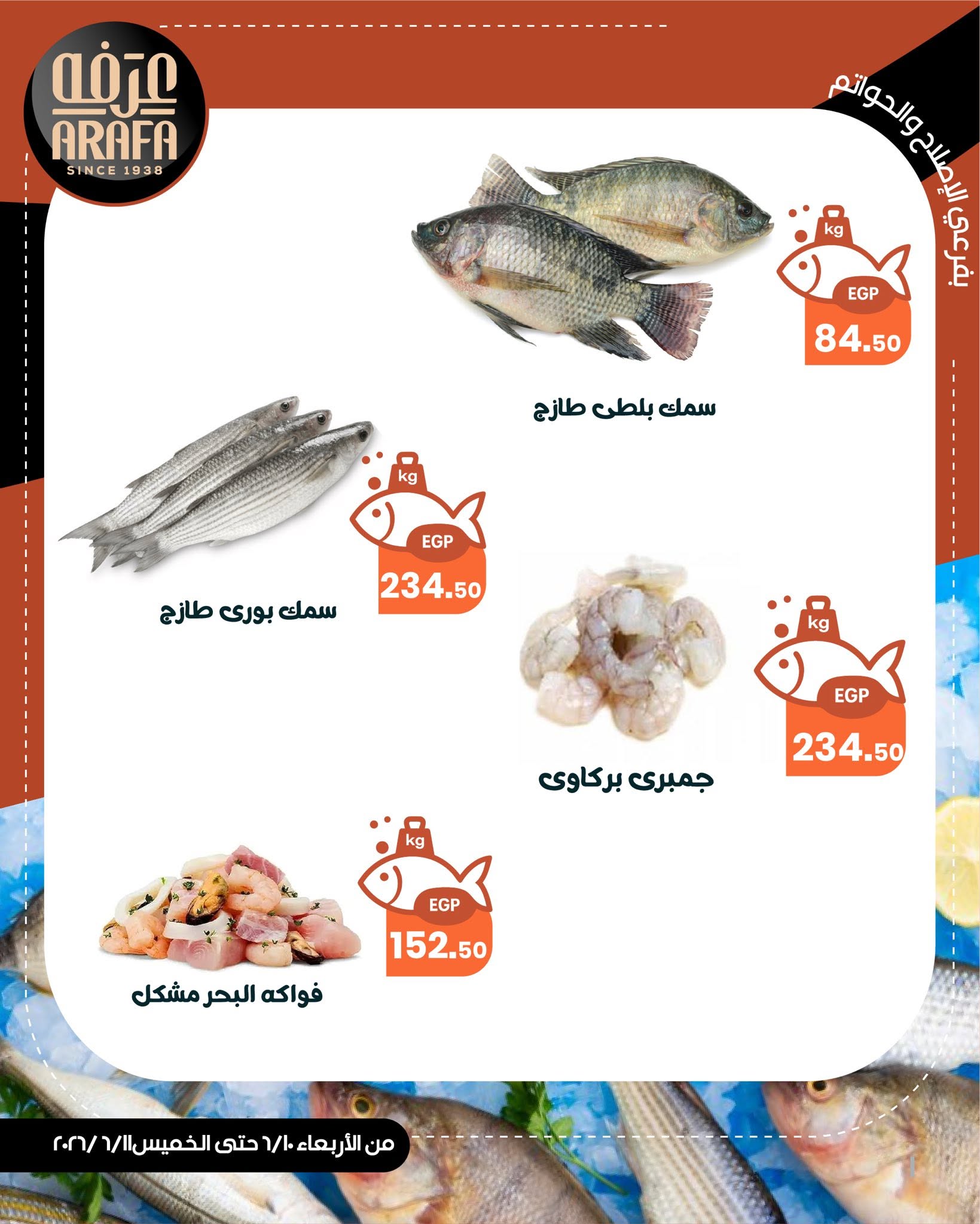 Offres Marché d'Arafa Fayoum de 10 à 11 juin 2026 Vente de poisson - Marché d'Arafa - Egypte - 10 juin 2026 – 11 juin 2026 - Page 3