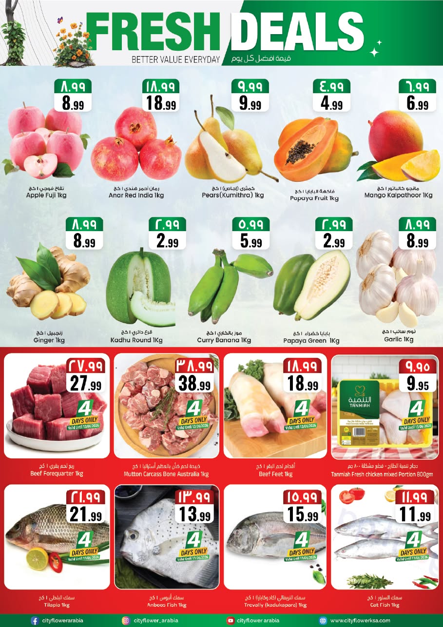 Ofertas de City flower Albtha de 24 a 30 Dhuʻl-Hijjah 1447 AH (10 – 16 junio 2026) Operaciones locas - City flower - Arabia Saudita - 10 junio 2026 – 16 junio 2026 - Página 2
