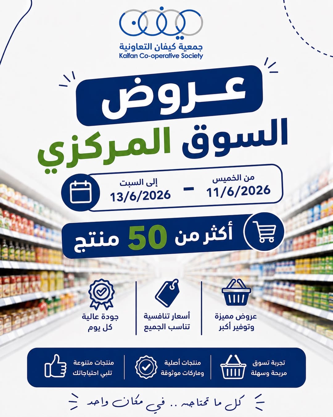 عروض جمعية كيفان التعاونية من ١١ حتى ١٣ يونيو ٢٠٢٦ عروض السوق المركزى - صفحة 1