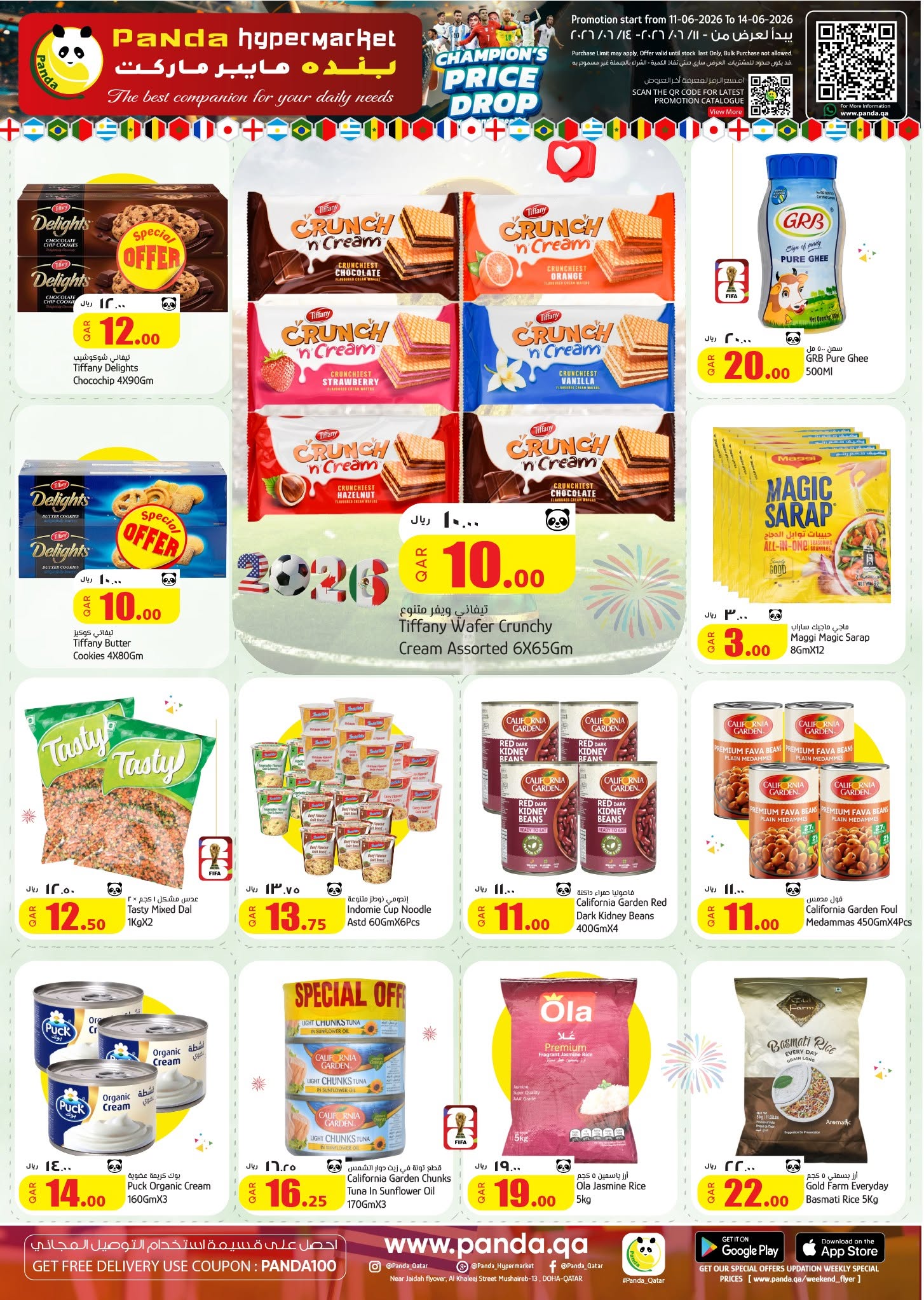 Offres Hypermarché Panda Qatar de 11 à 14 juin 2026 BAISSE DE PRIX DU CHAMPION - Hypermarché Panda - Qatar - 11 juin 2026 – 14 juin 2026 - Page 6