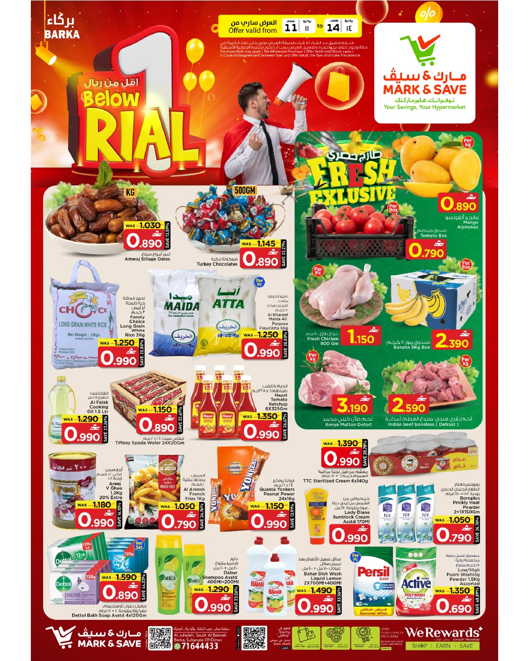 Mark & Save offers in Barka from 11 to 14 June 2026 Sale Less than OMR - Page 1