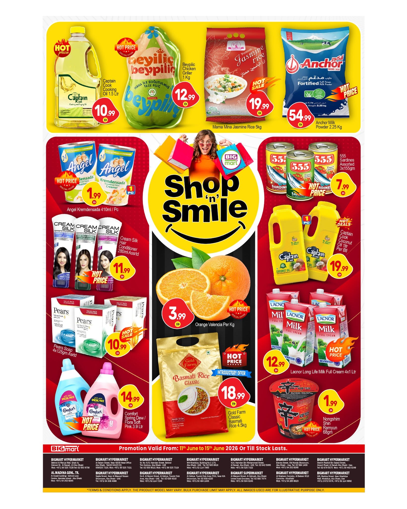 BIGmart offers in Abu Dhabi from 11 to 15 June 2026 SHOP SMILE - Page 1