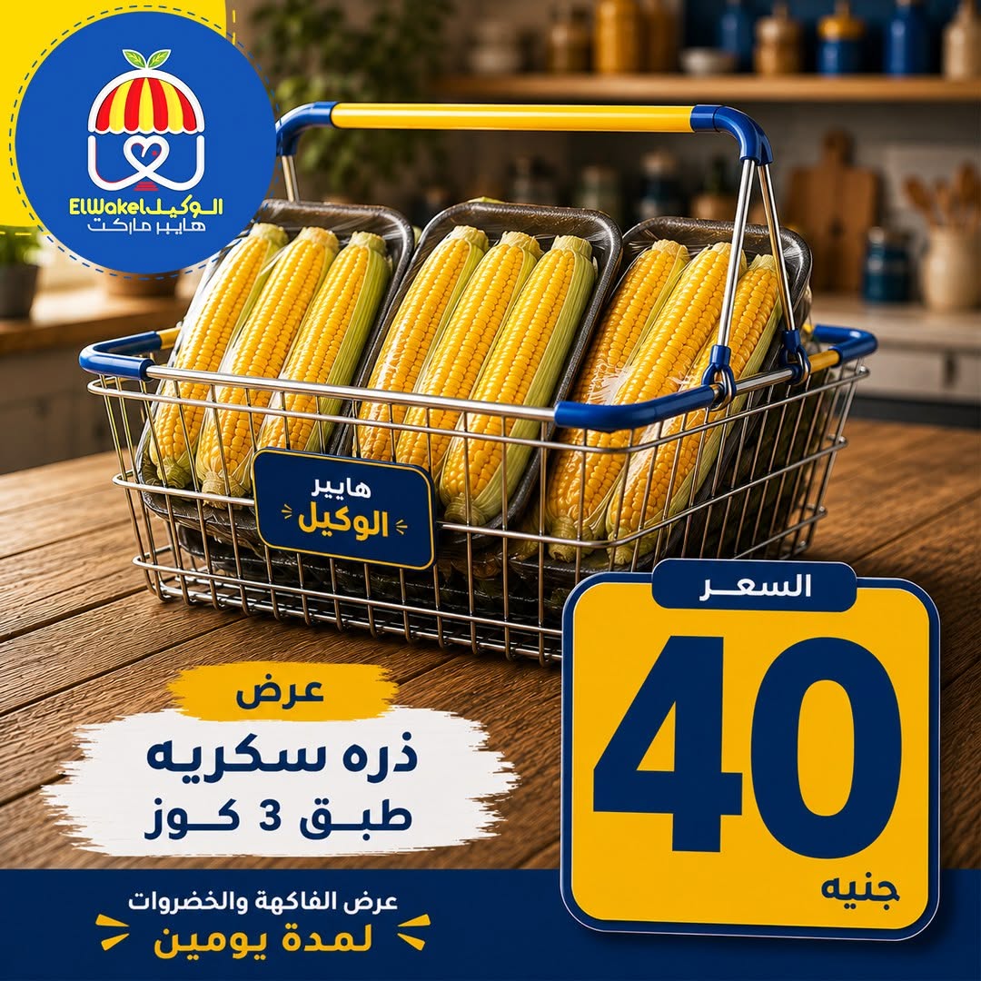 عروض هايبر الوكيل مصر من ١٥ حتى ١٦ يونيو ٢٠٢٦ عروض الخضار والفاكهة - هايبر الوكيل - مصر - 15 يونيو 2026 – 16 يونيو 2026 - صفحة 3