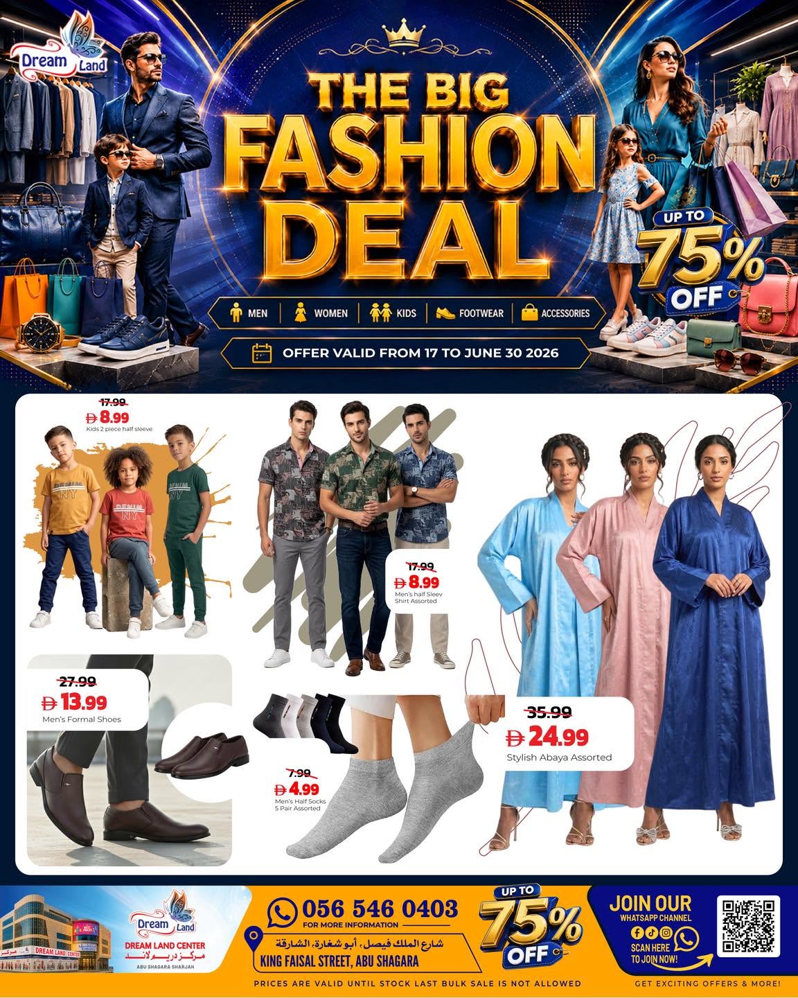 Offres supermarché Dream Land Abu Shagara de 17 à 30 juin 2026 Fashion Deal - Page 1